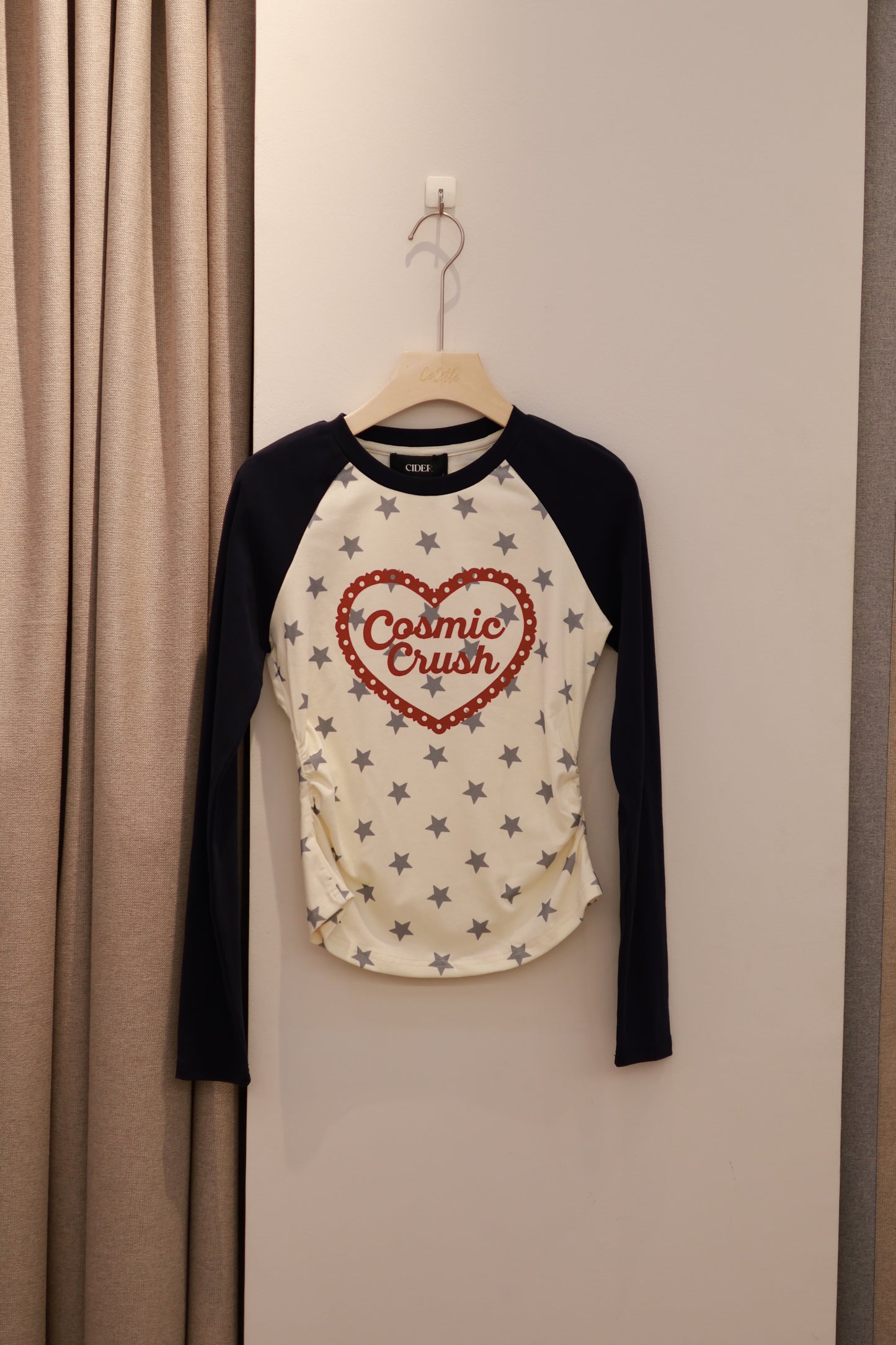 CIDER Long sleeve Ruched Sweatshirt