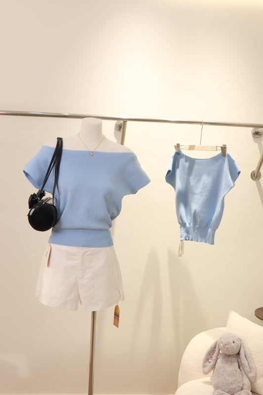 minimal off shoulder top