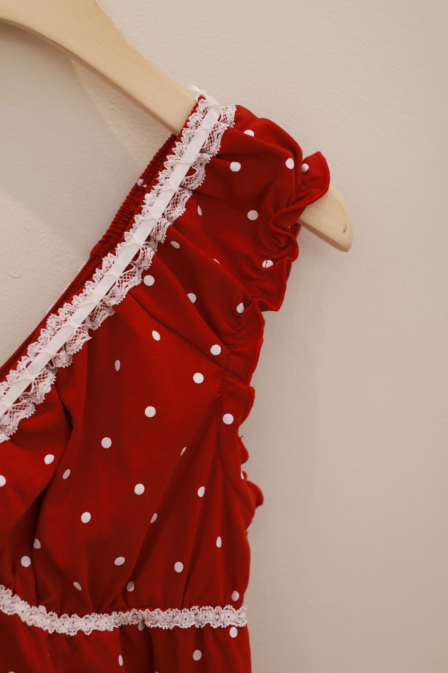 CIDER Cotton Polka Dot Bowknot Top & Mid Rise Shorts Loungewear Set