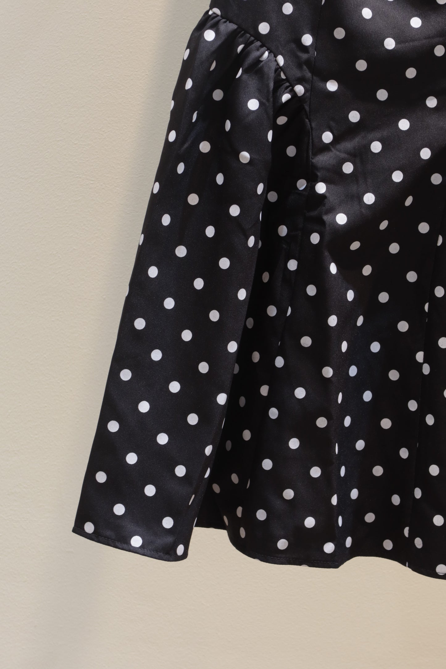 Polka dot black dress