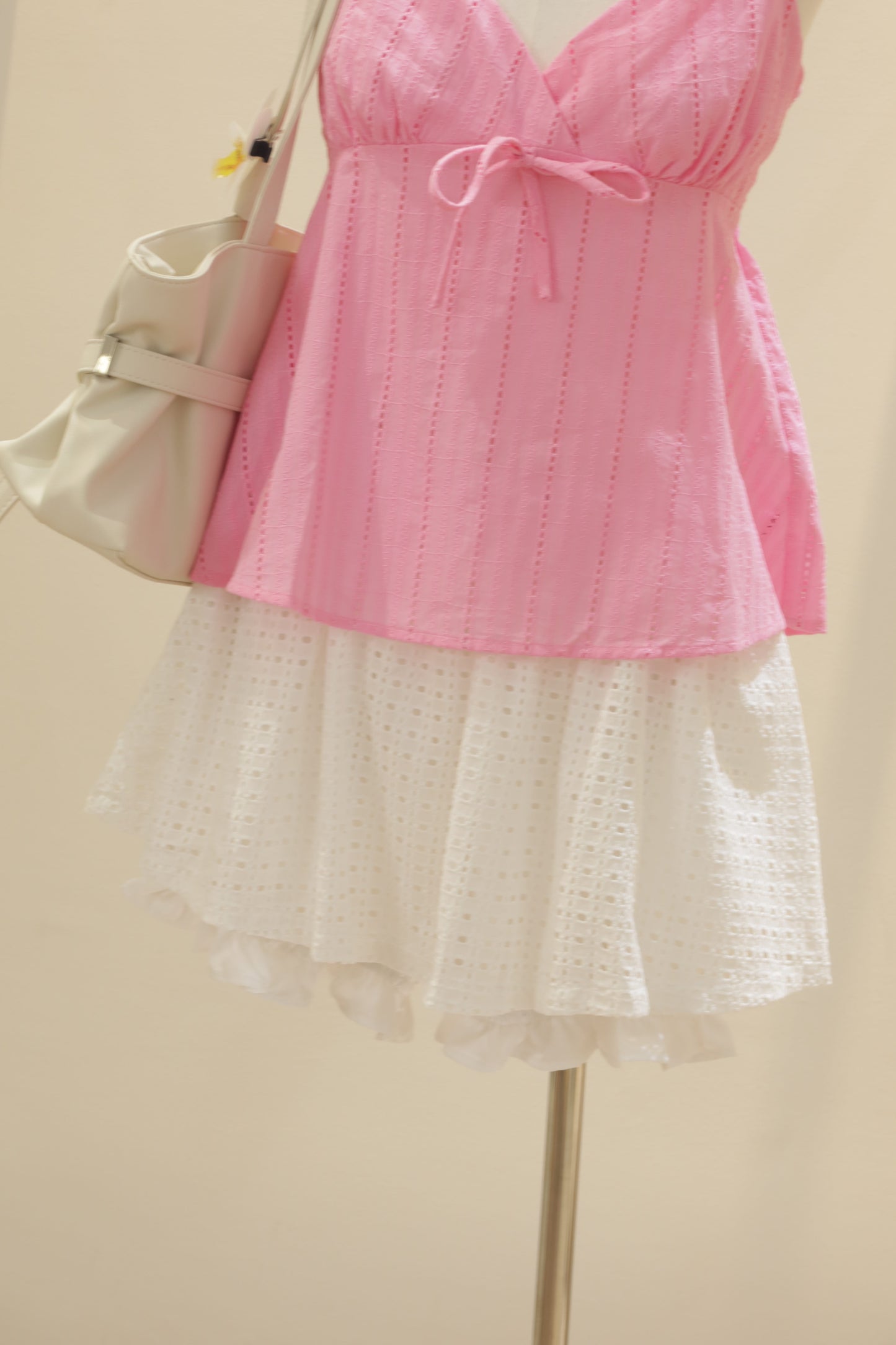 Embroidered skort