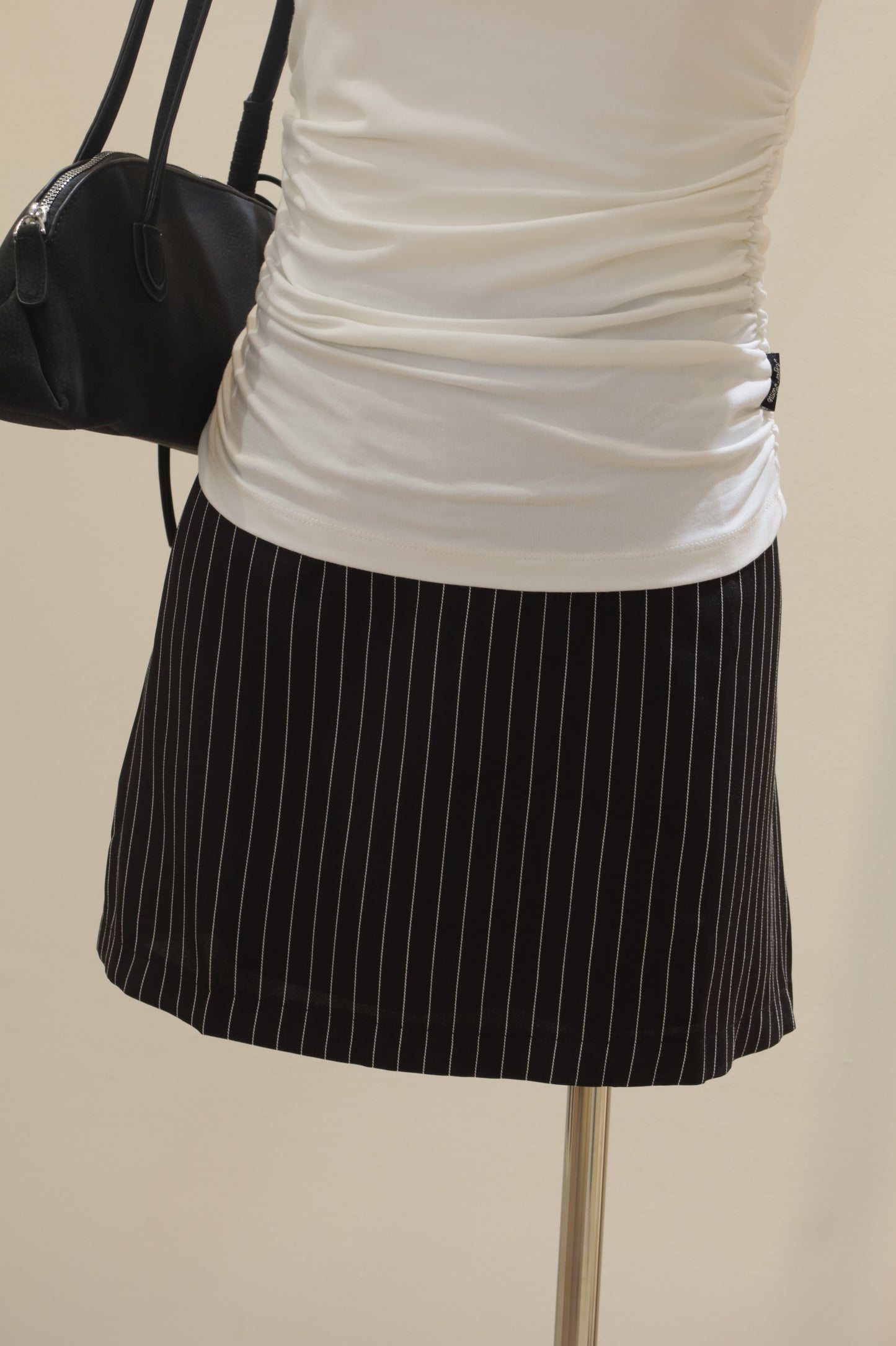 Striped pencil skirt