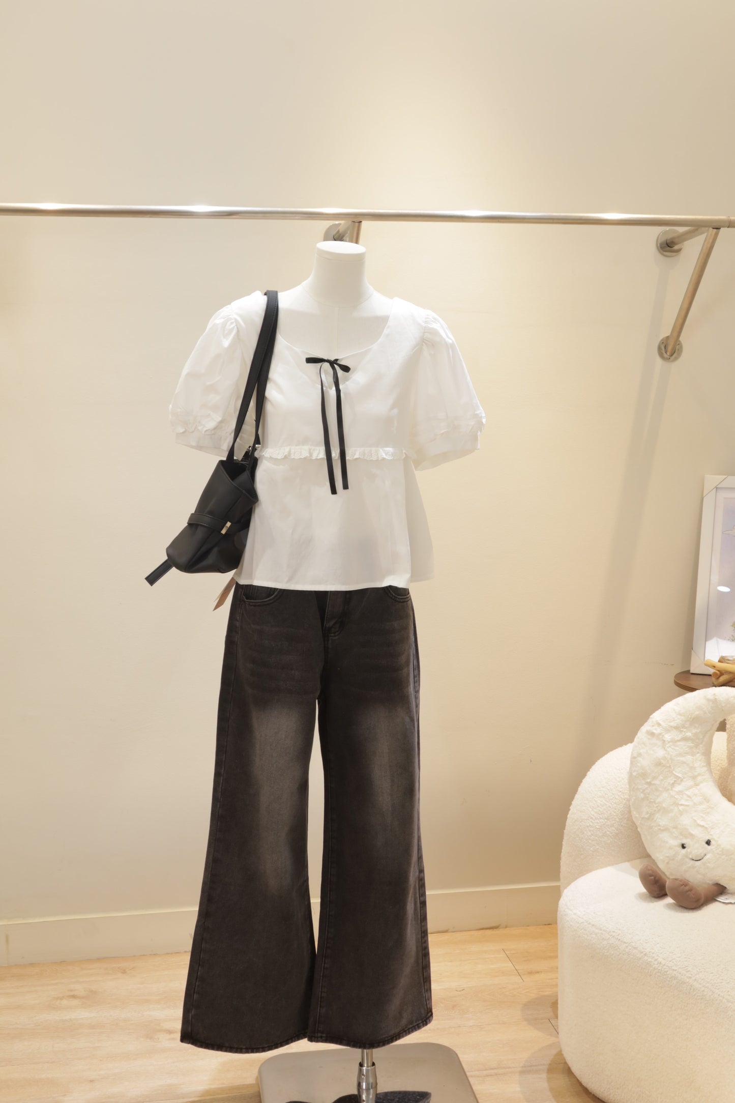 Short sleeve babydoll top