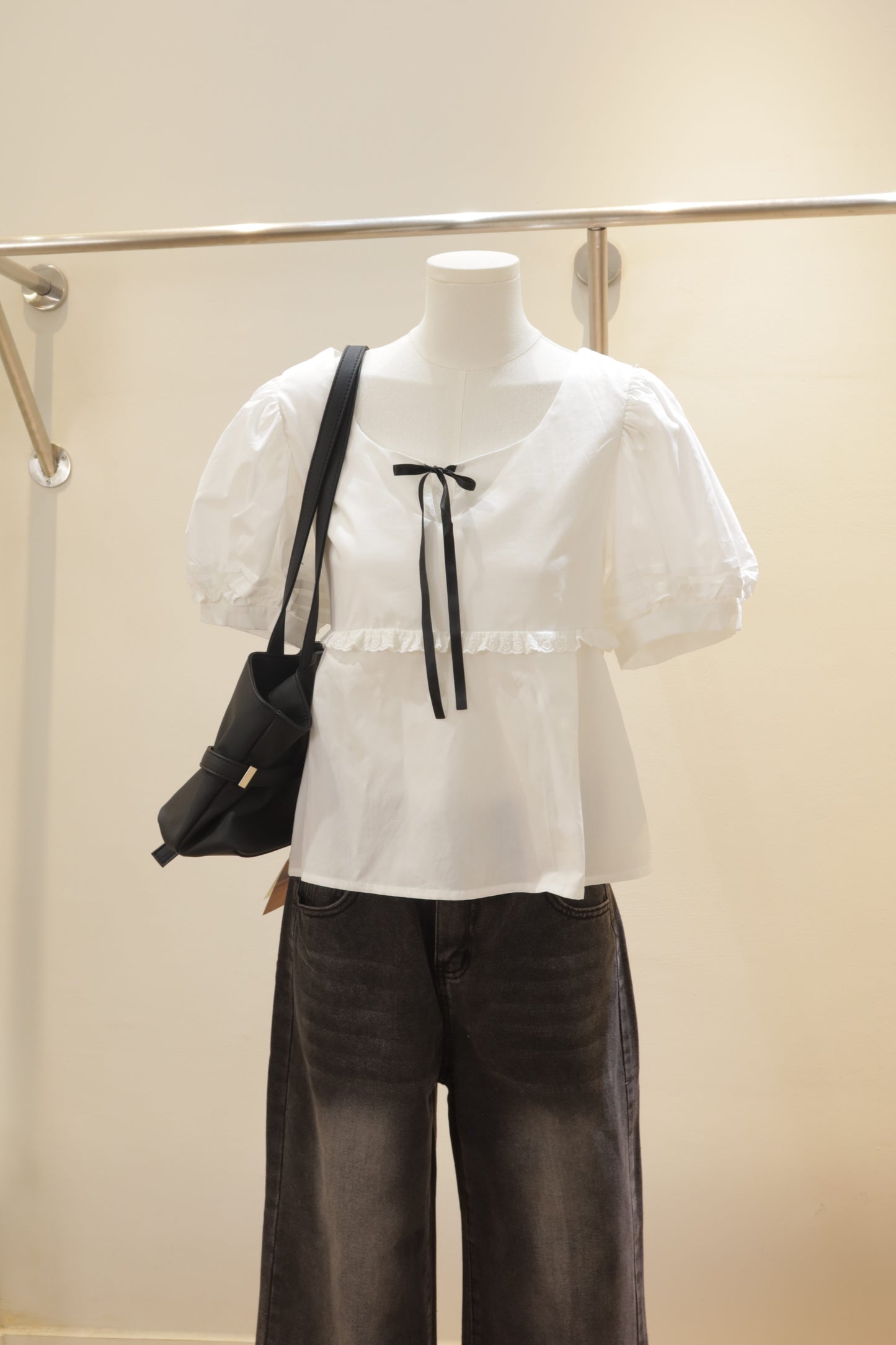 Short sleeve babydoll top
