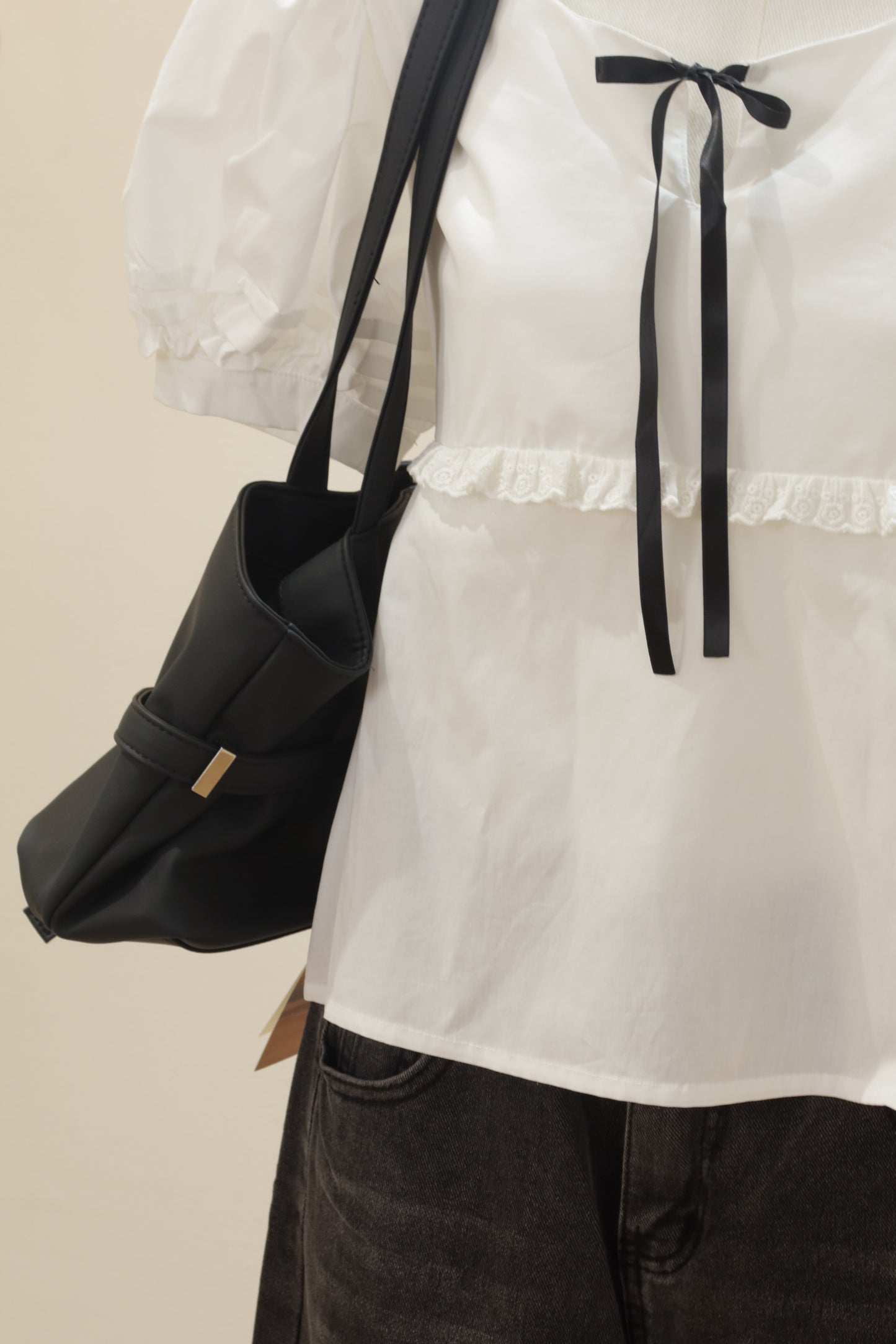 Short sleeve babydoll top