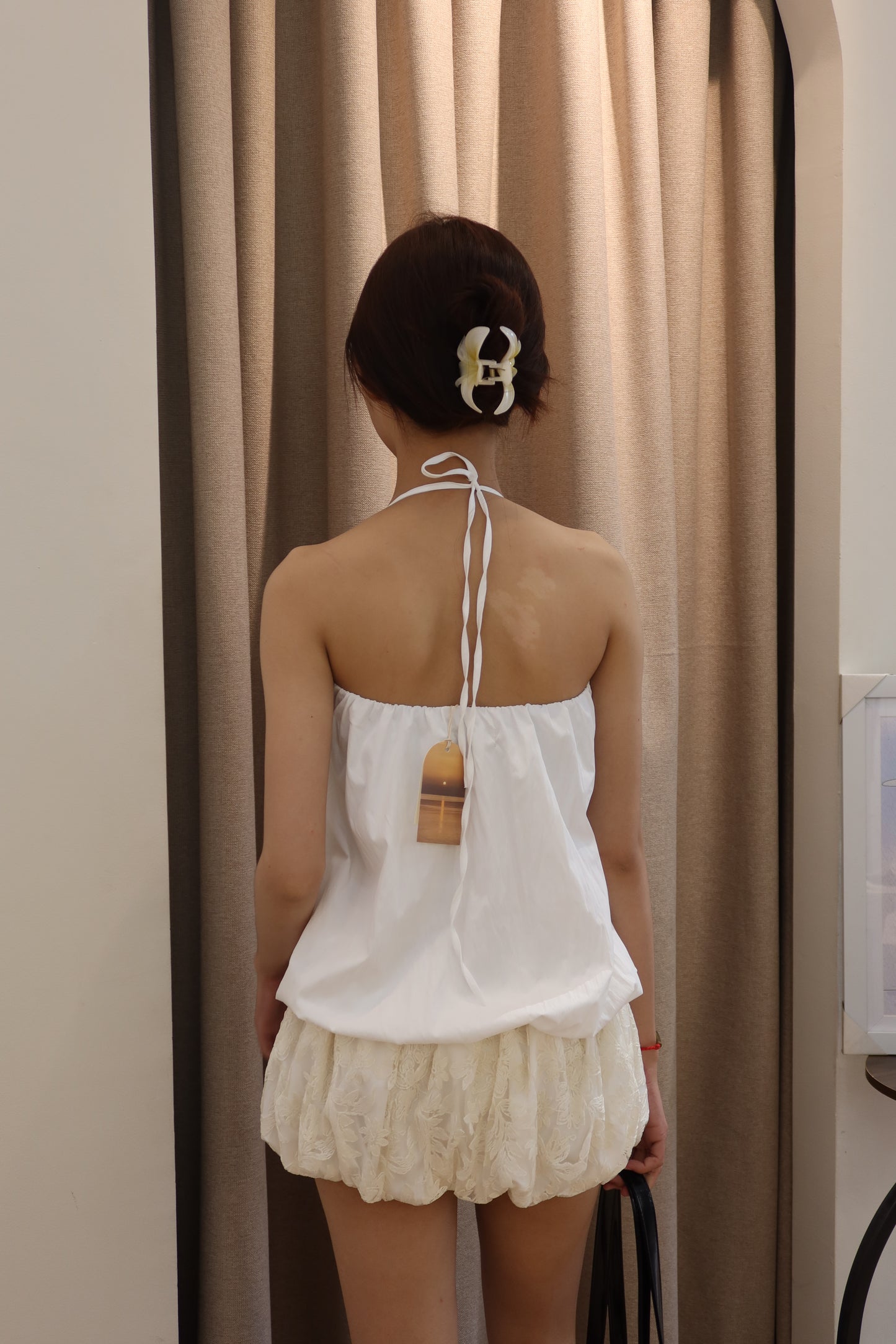 Halter mini dress