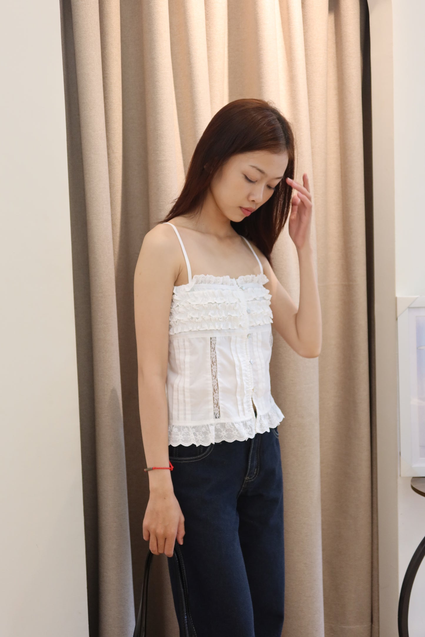 Poplin flowy top