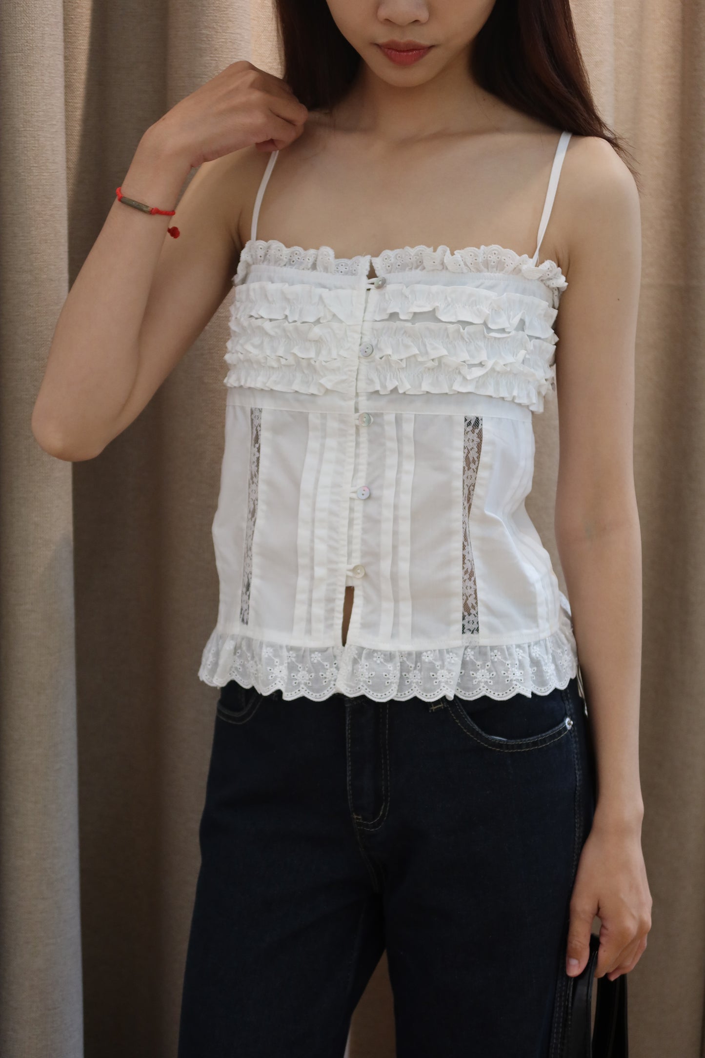 Poplin flowy top