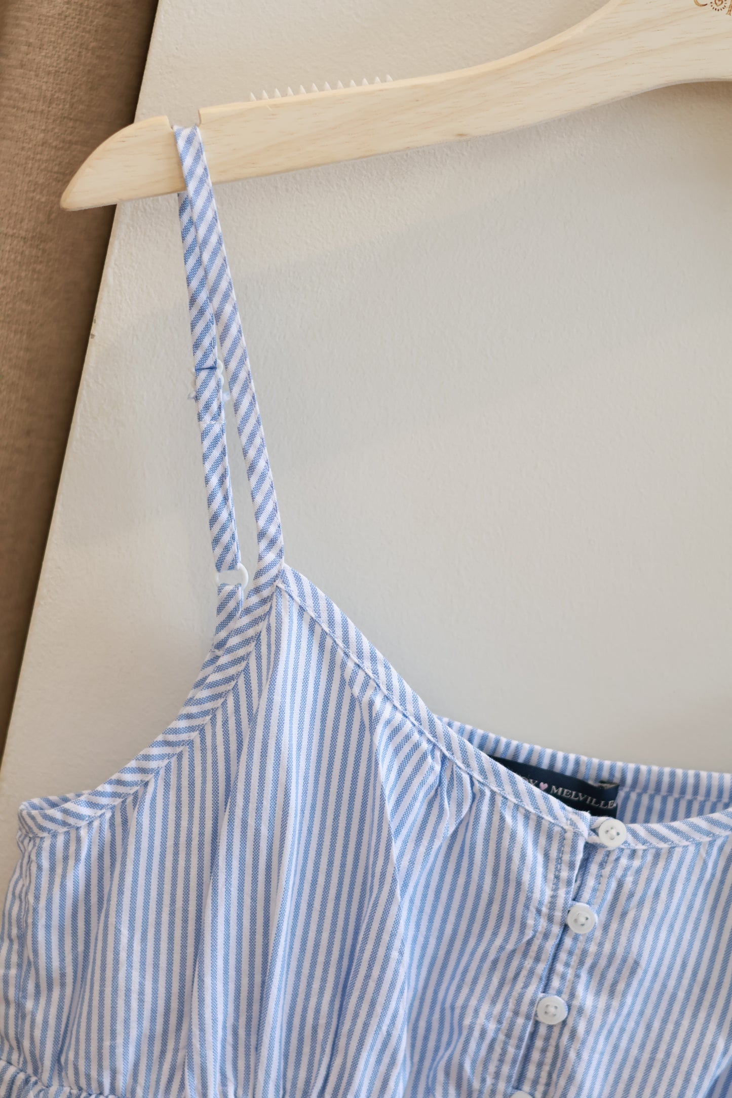 BRANDY BLUE AND WHITE STRIPED BABYDOLL