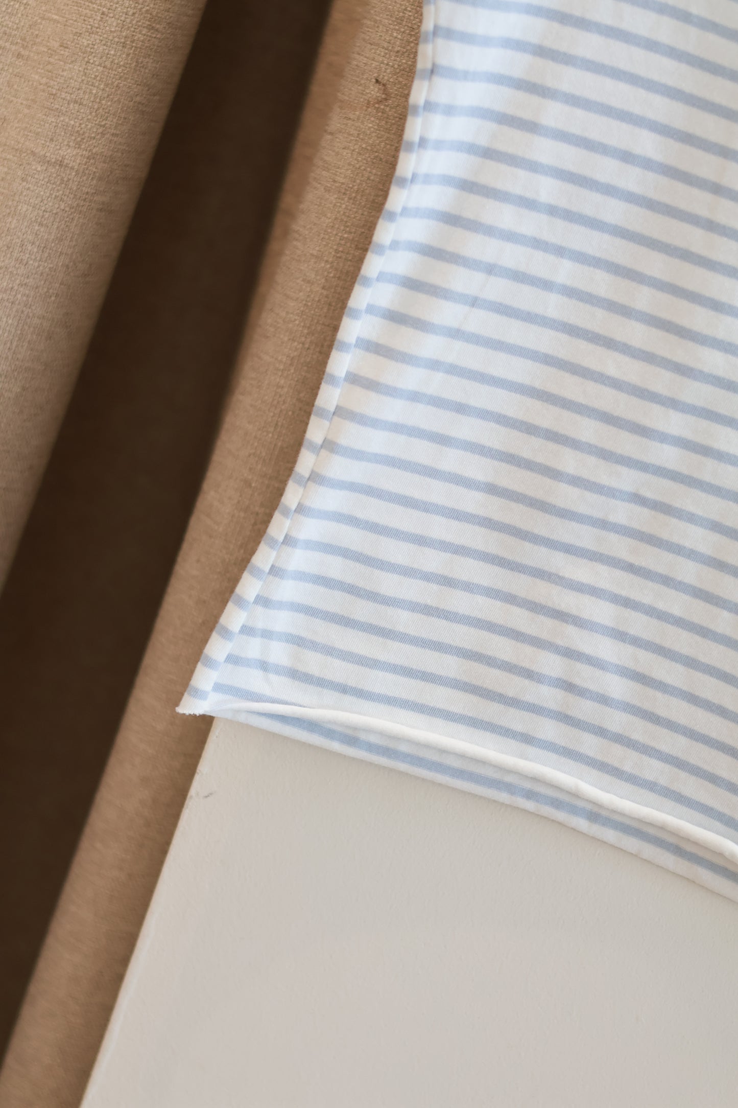 BRANDY BLUE STRIPED OFF SHOULDER TEE