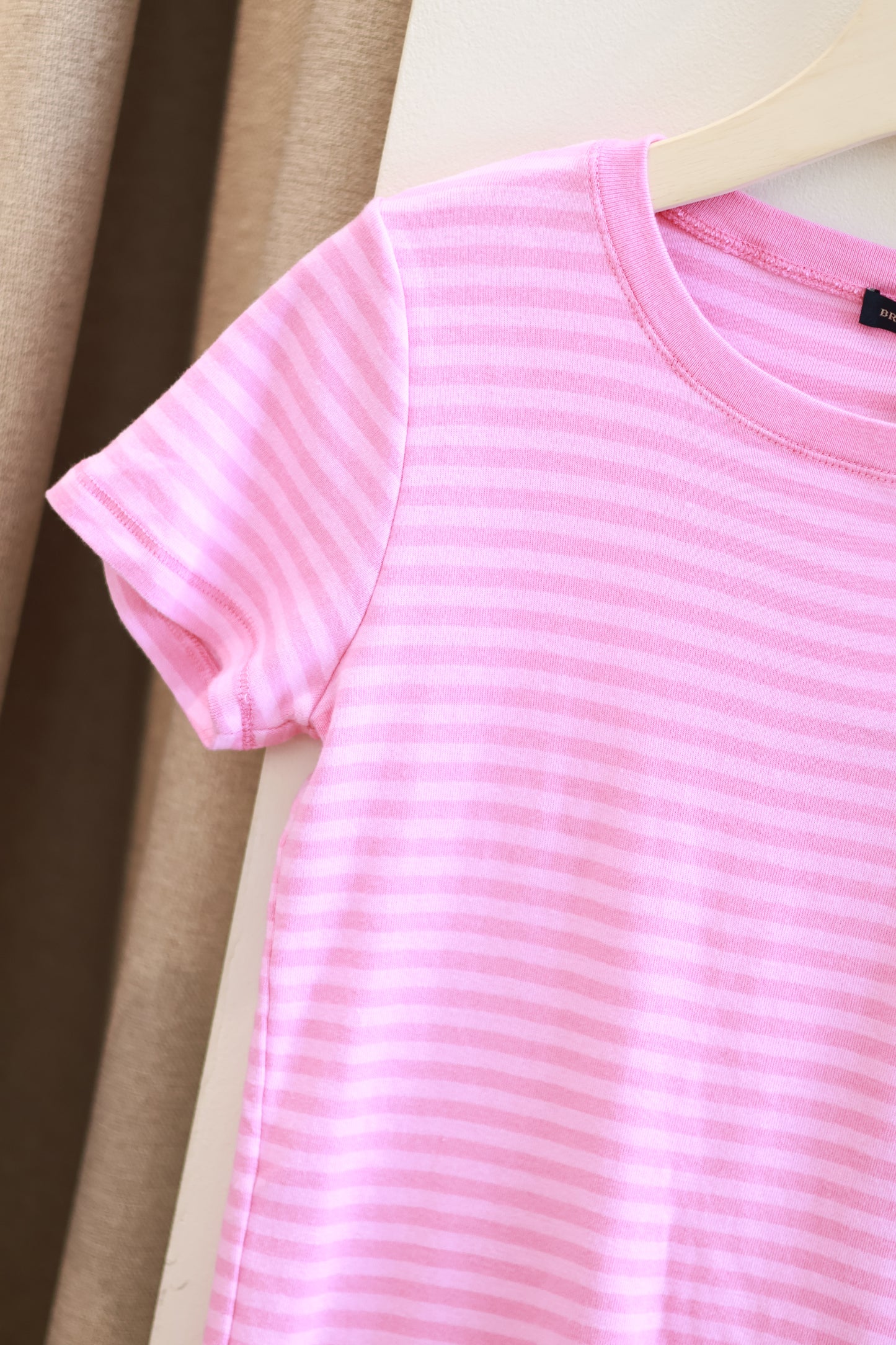 BRANDY PINK STRIPED TEE