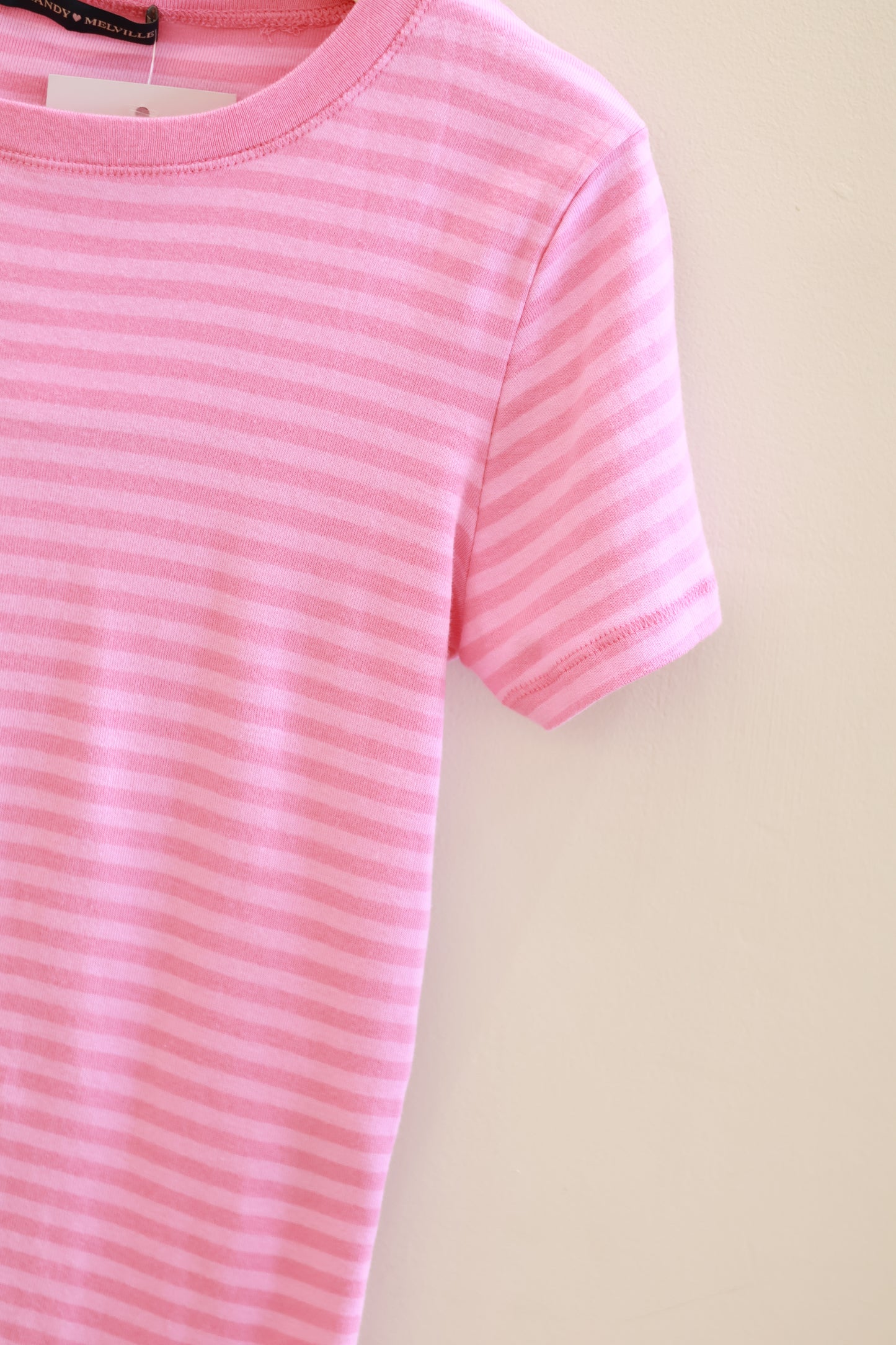 BRANDY PINK STRIPED TEE