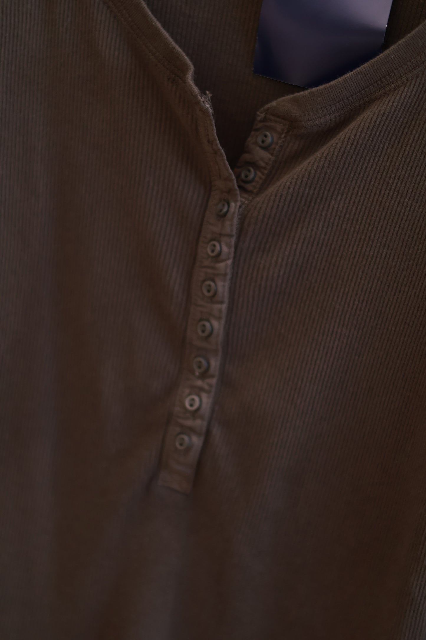BRANDY BROWN RIBBED LONG SLEEVE