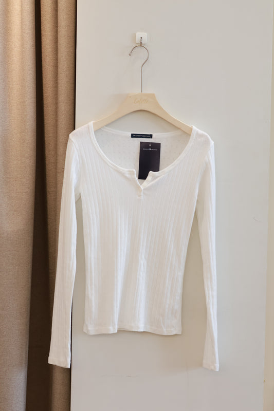 BRANDY WHITE FLORAL LONG SLEEVE
