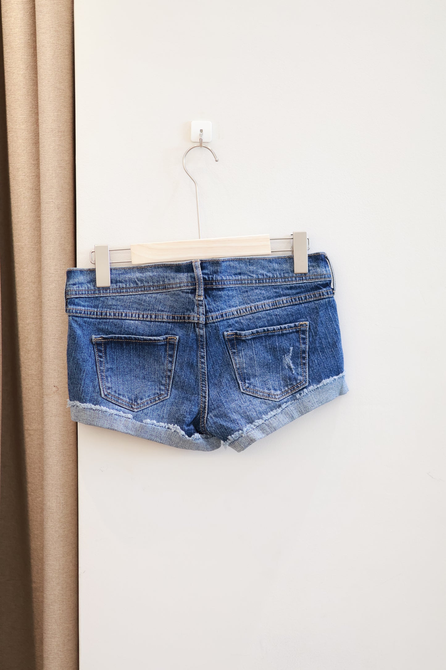 BRANDY RIPPED DENIM SHORTS