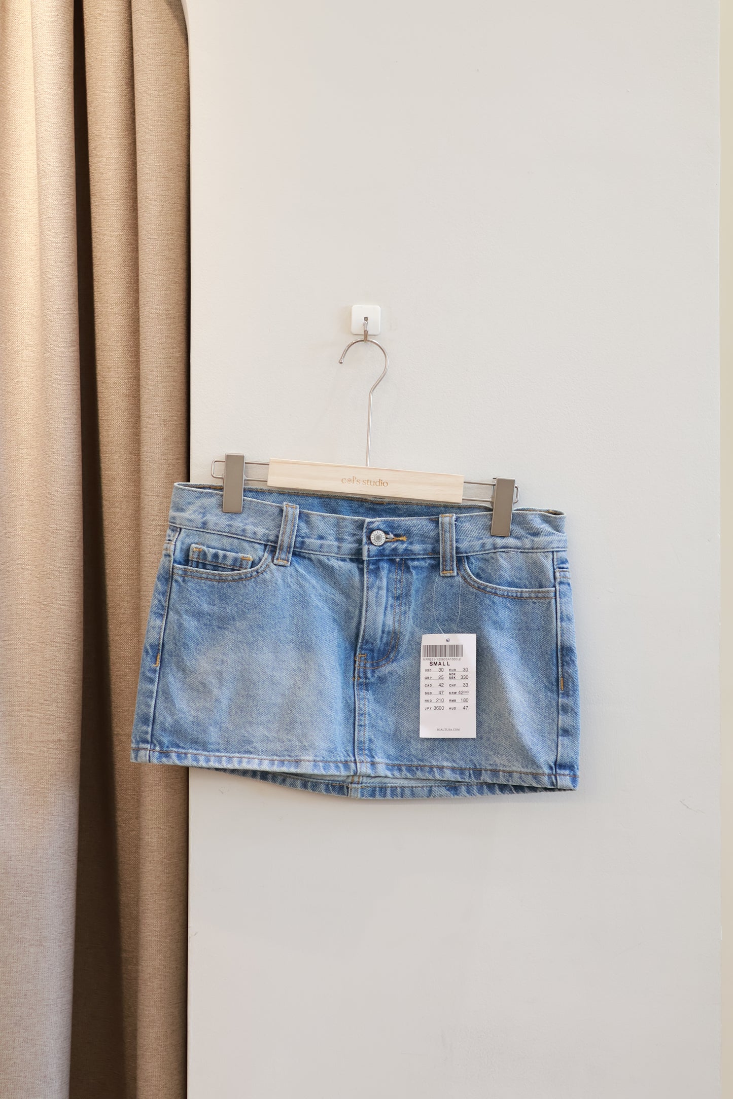 BRANDY LIGHT WASH DENIM SKIRT