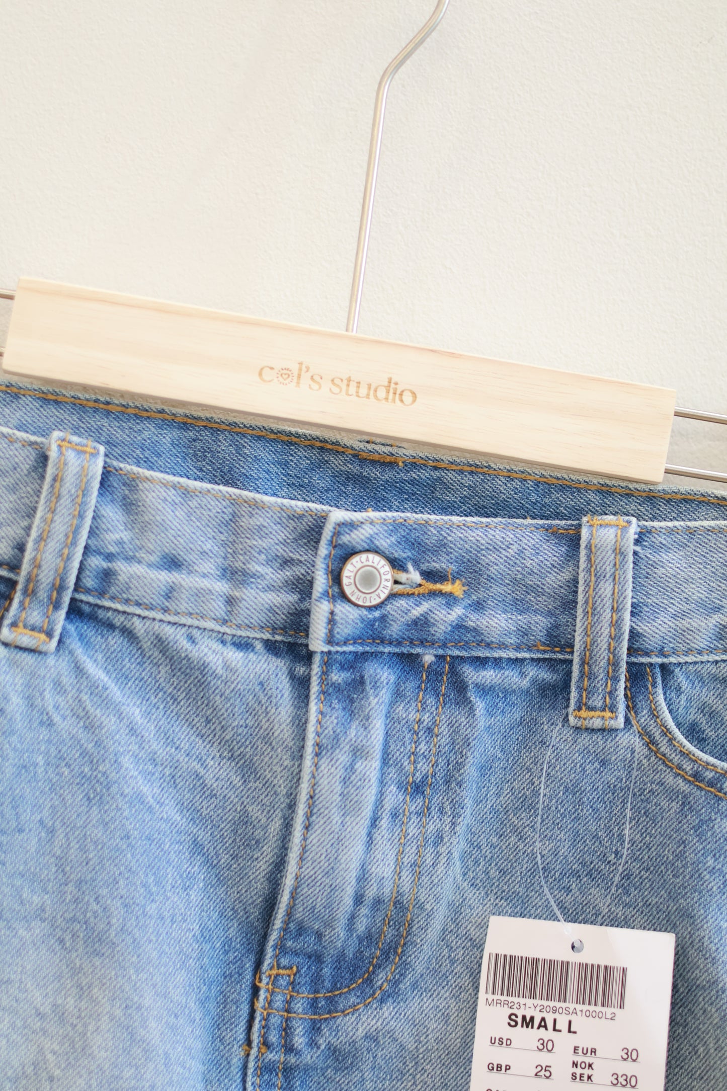 BRANDY LIGHT WASH DENIM SKIRT