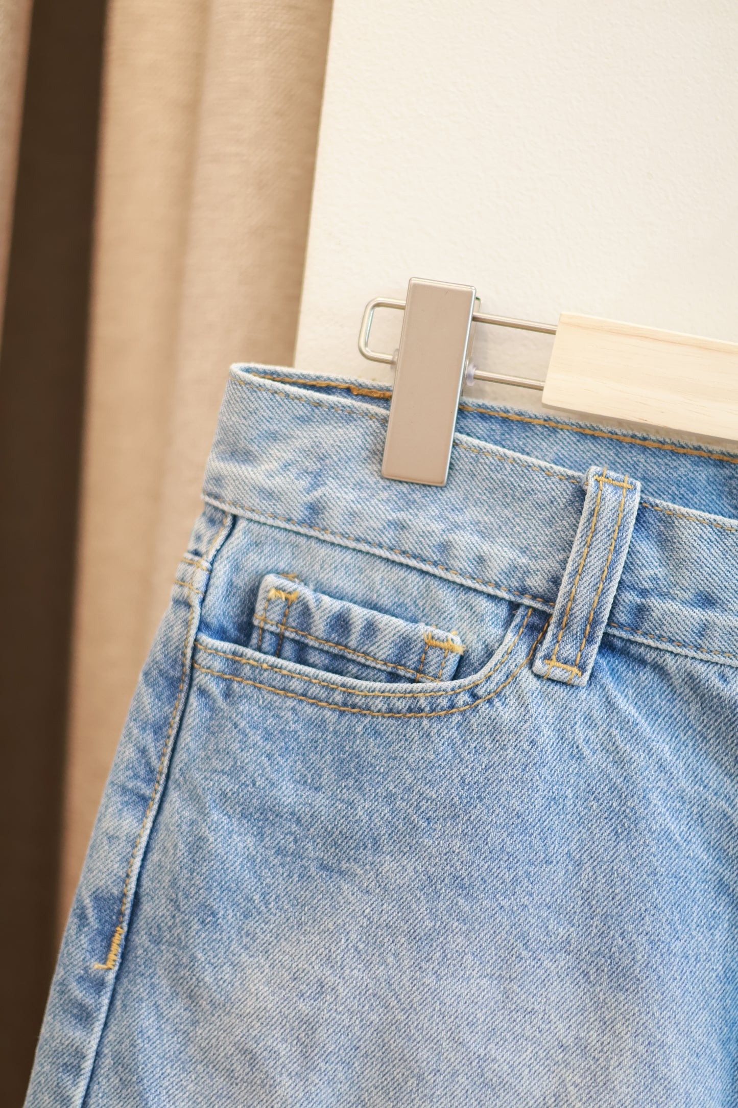 BRANDY LIGHT WASH DENIM SKIRT