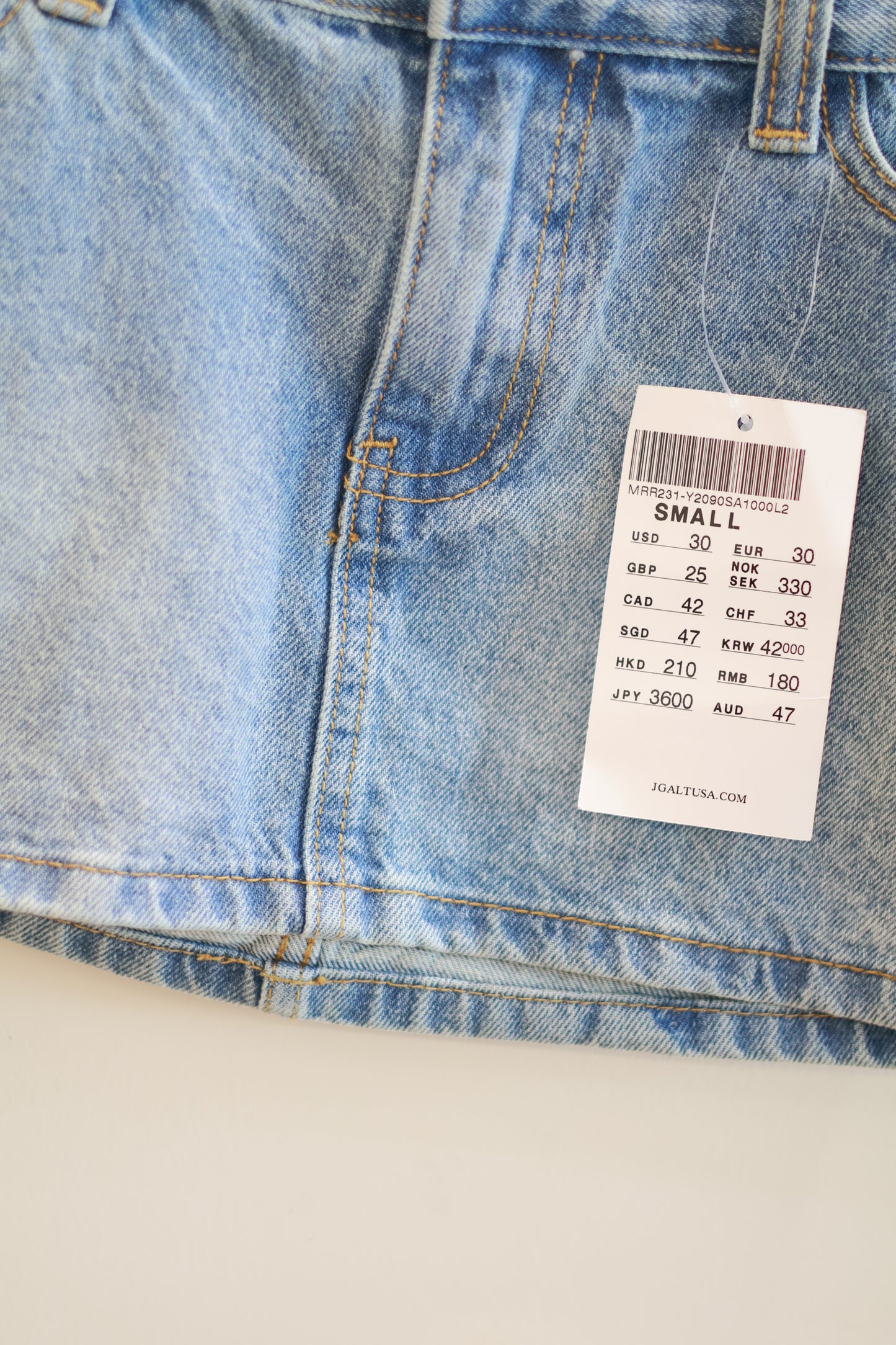 BRANDY LIGHT WASH DENIM SKIRT