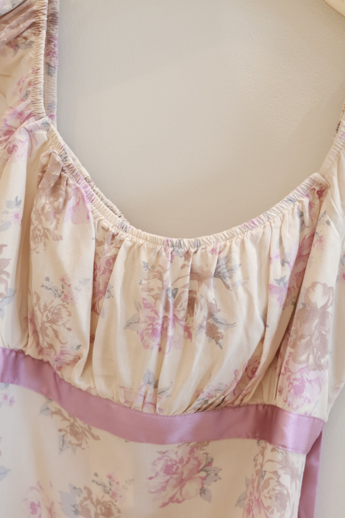 HOLLISTER Easy Satin Tie Babydoll Top