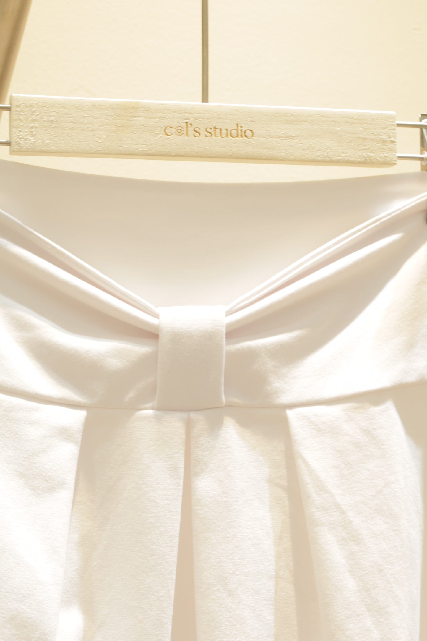 Ribbon off shoulder white top