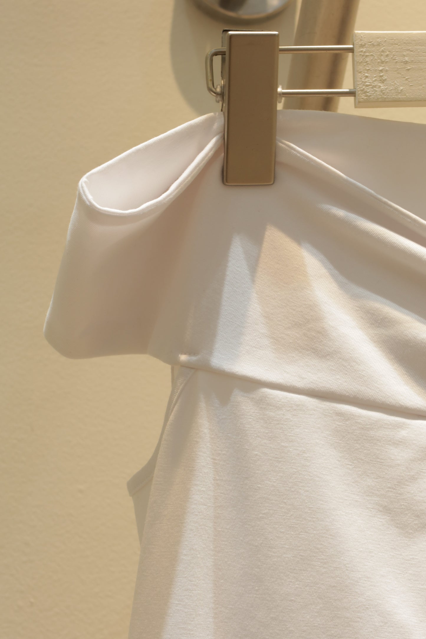 Ribbon off shoulder white top
