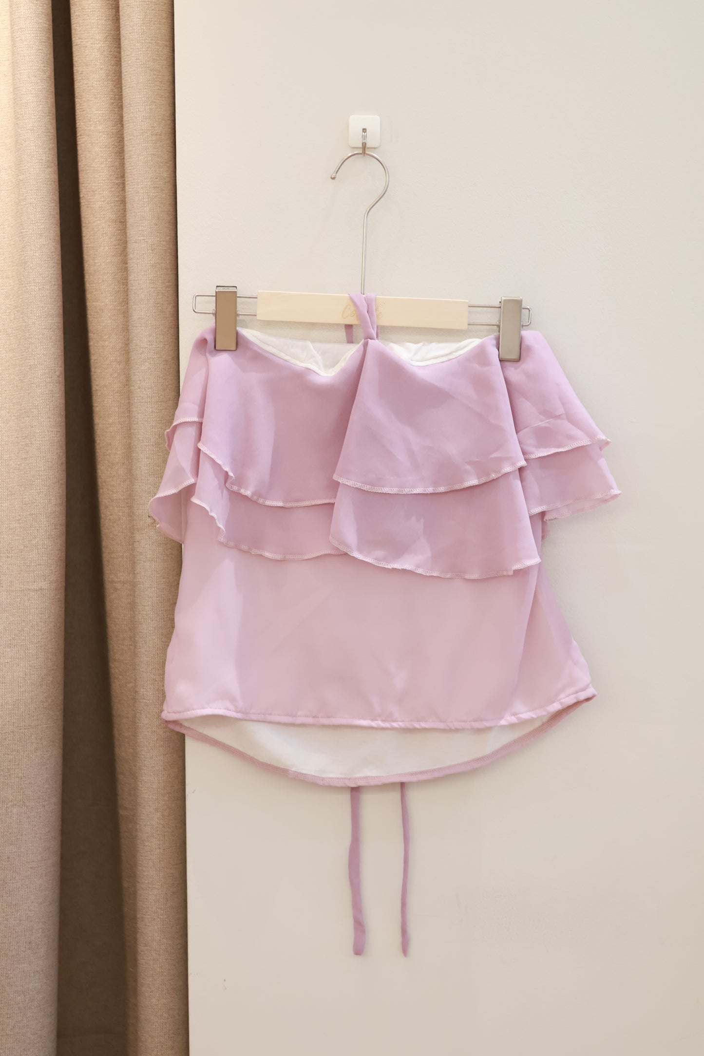 MAISON CHER Frill Halter