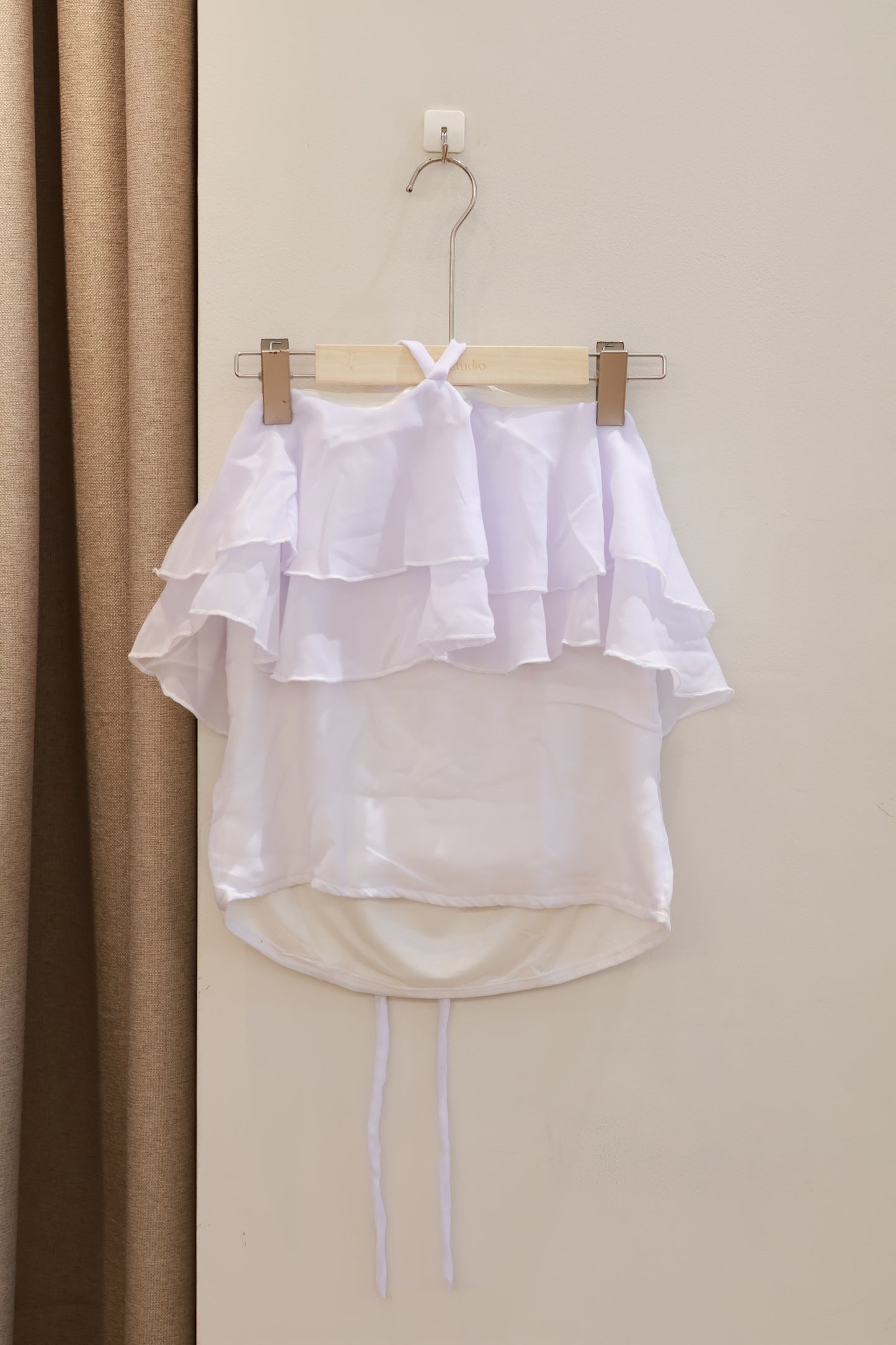 MAISON CHER Frill Halter