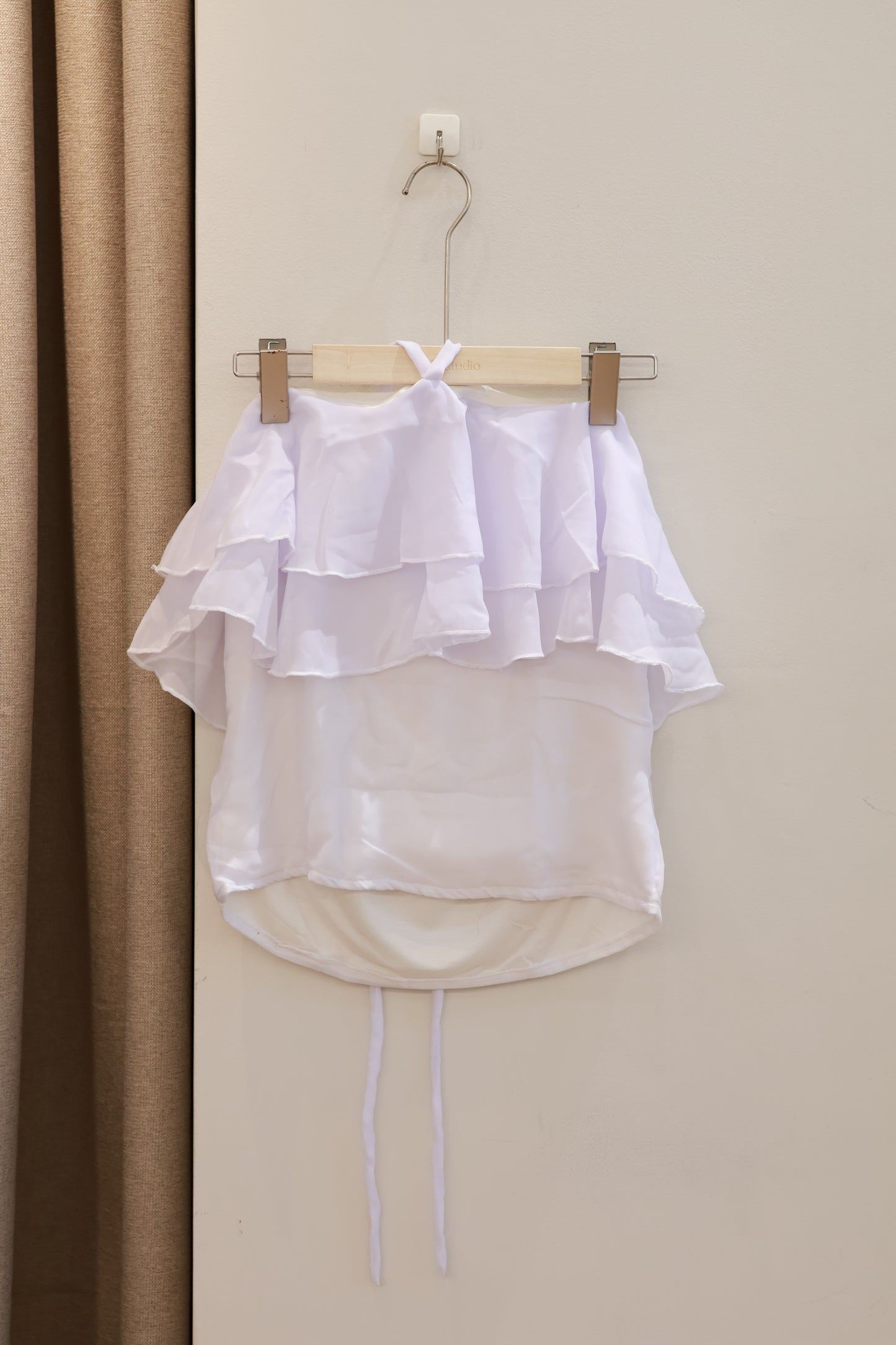 MAISON CHER Frill Halter