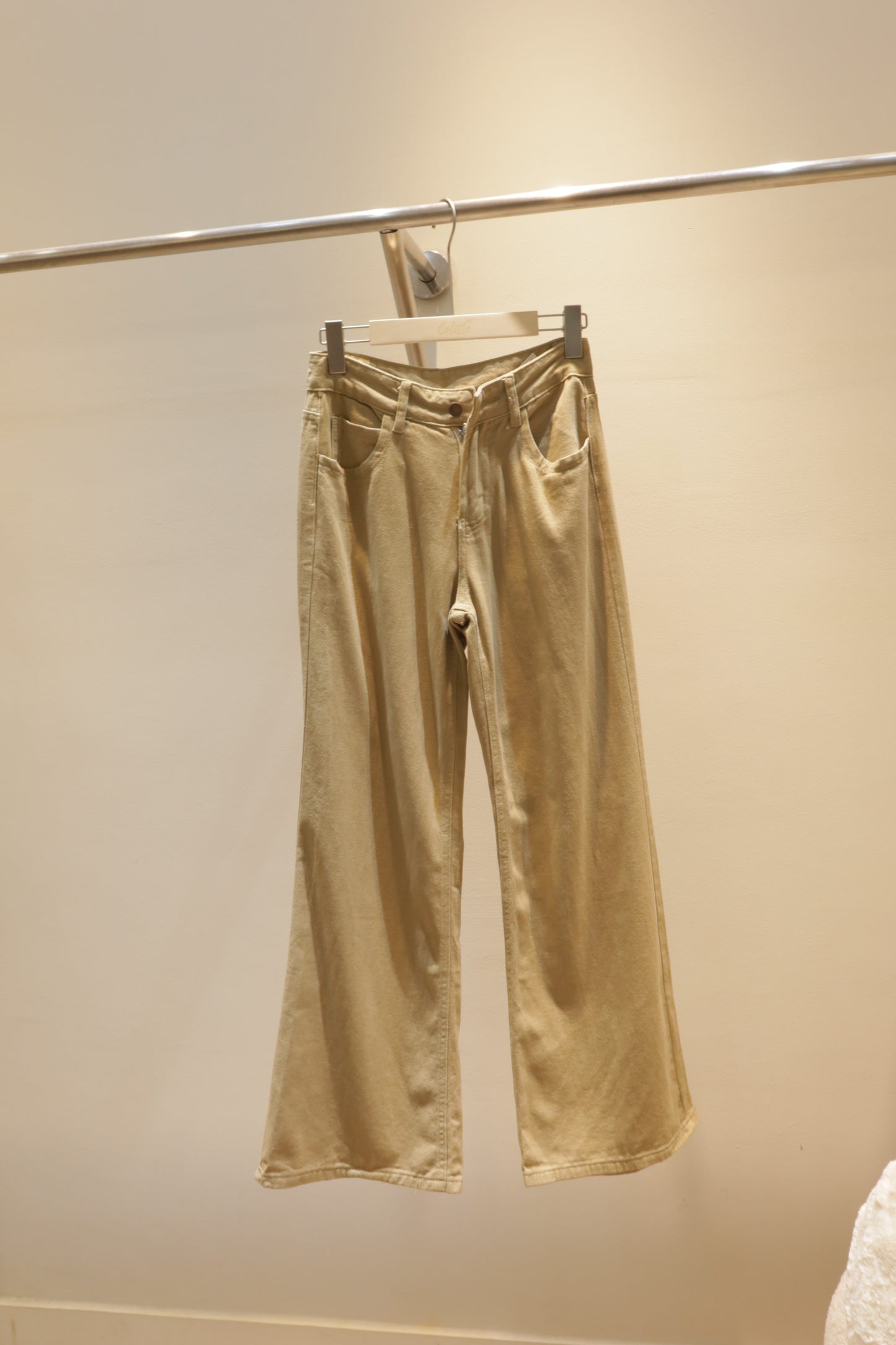 Brown denim jeans