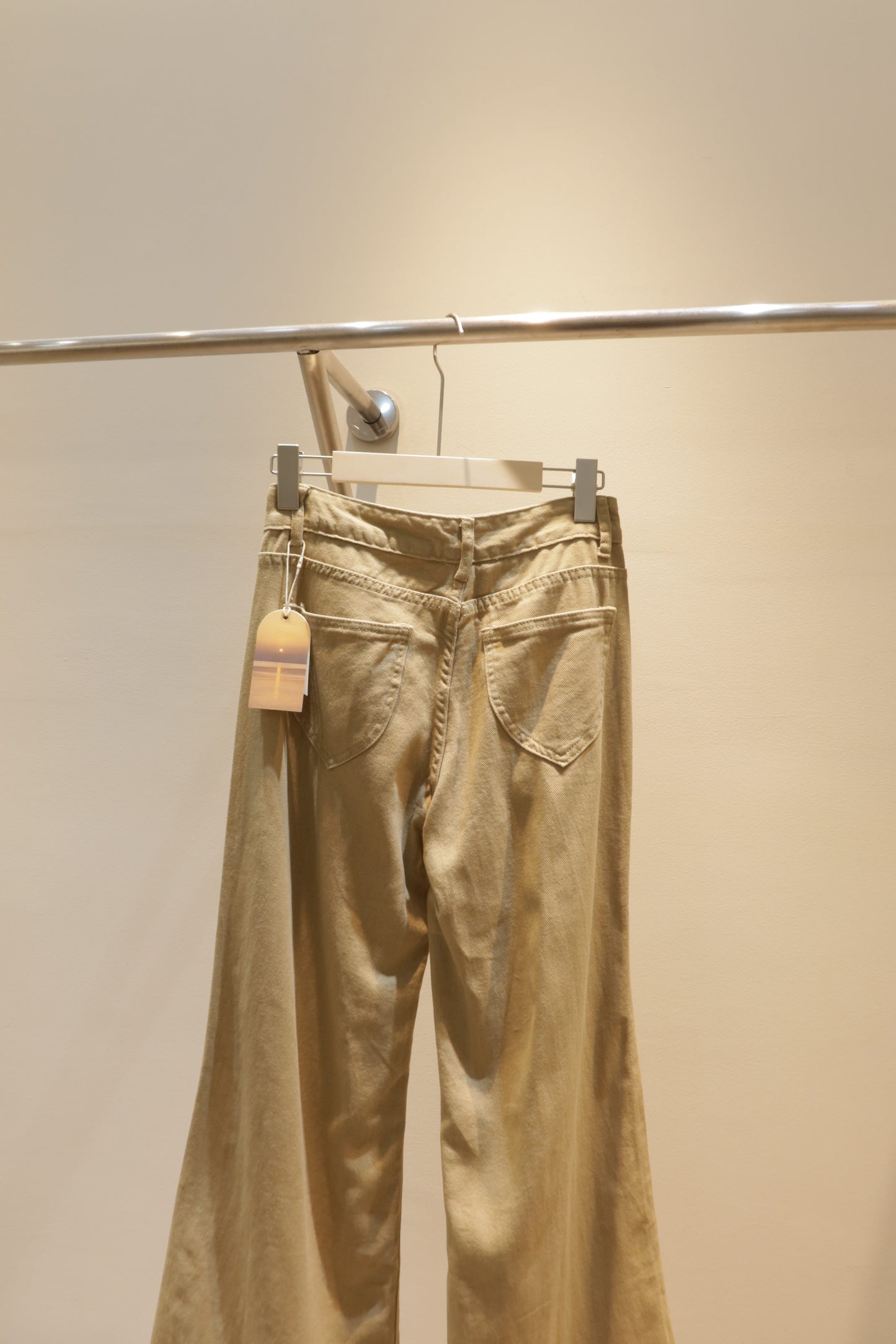 Brown denim jeans