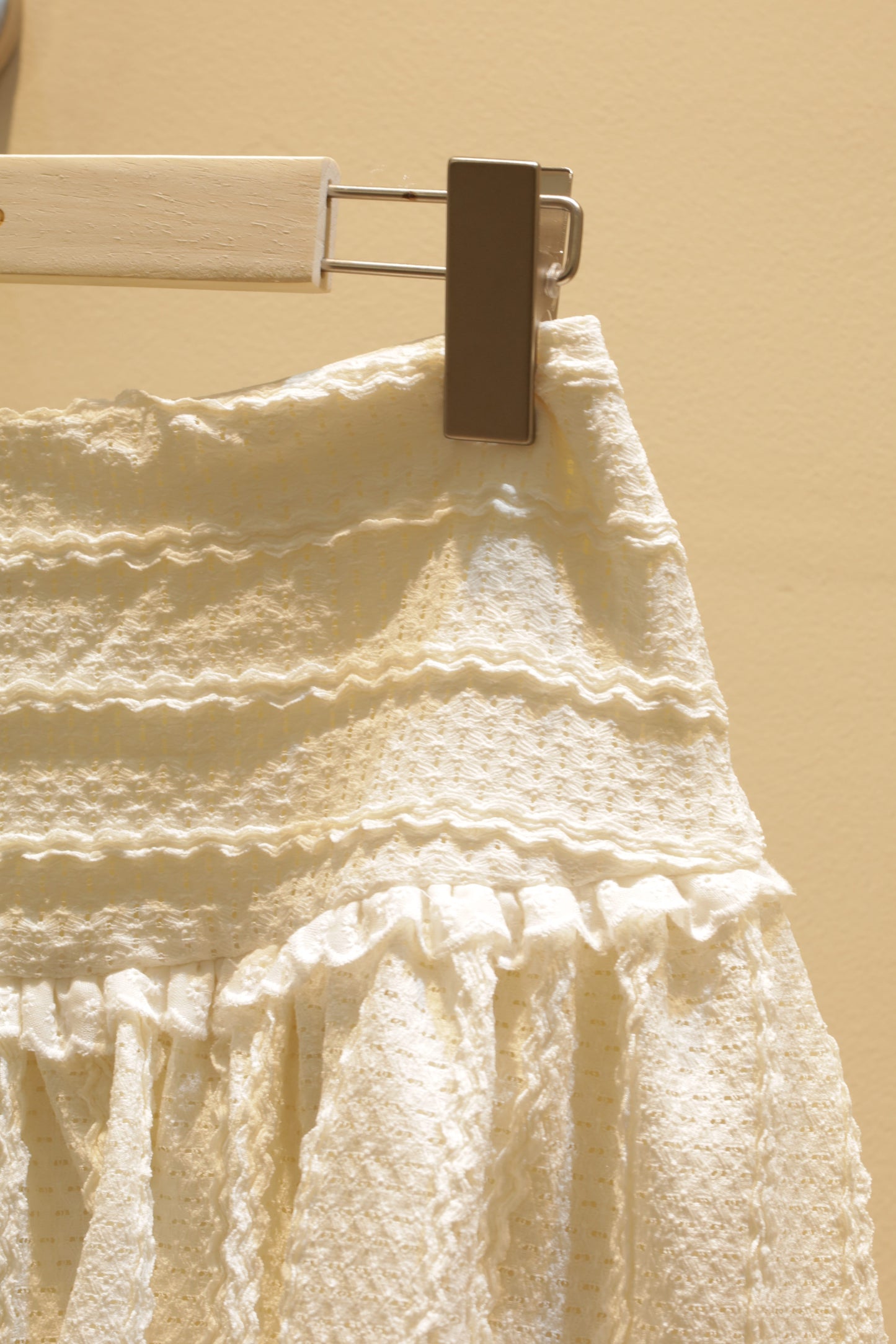 Beige dottie skirt