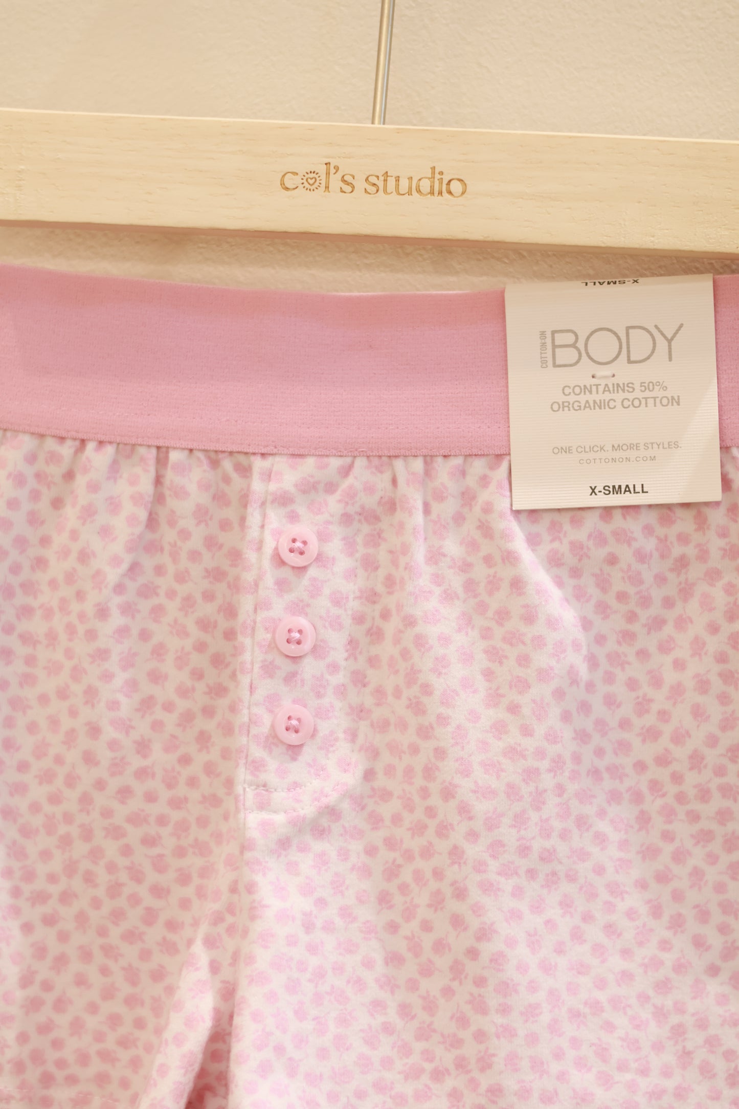 COTTON ON BABY PINK BOY SHORTS