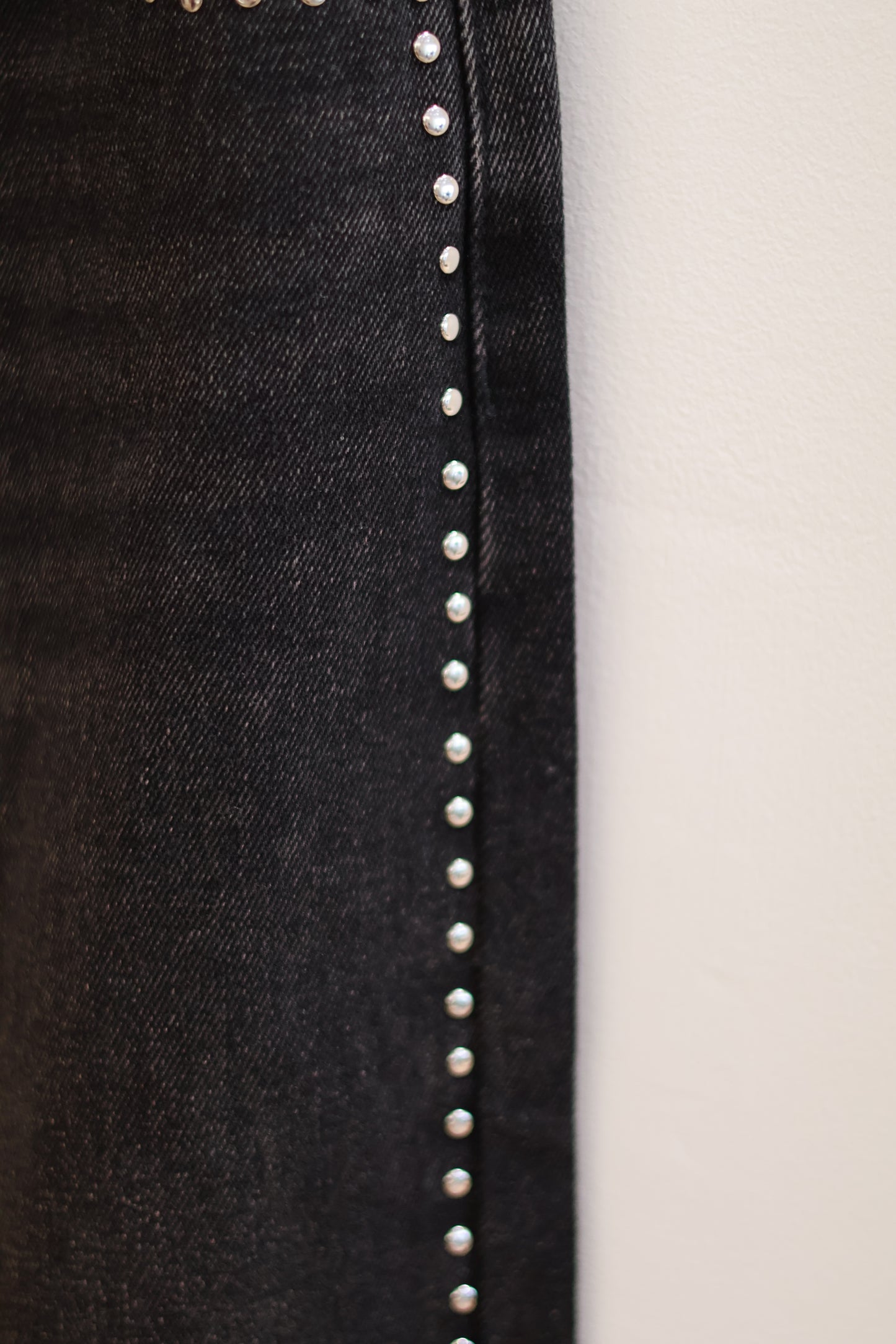 Edikted Petite Quincy Studded Low Rise Baggy Jeans