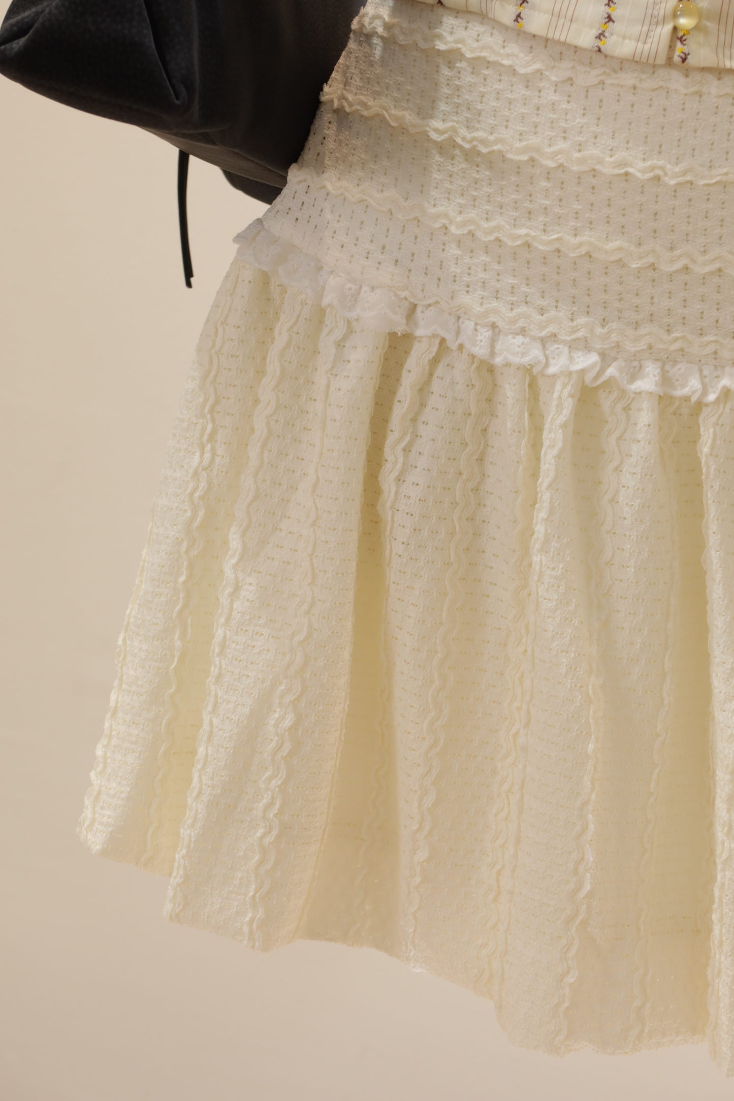 Beige dottie skirt