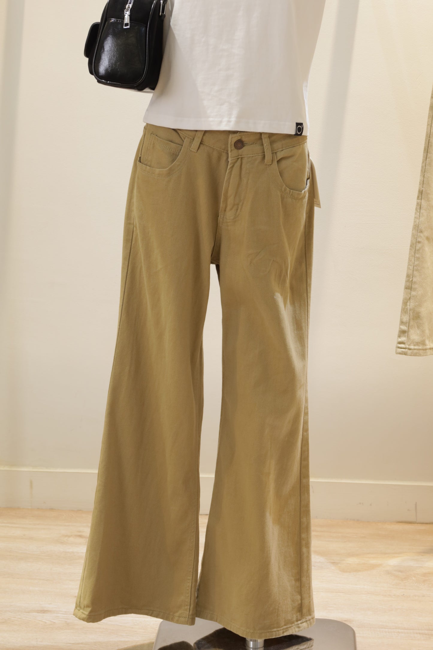 Brown denim jeans