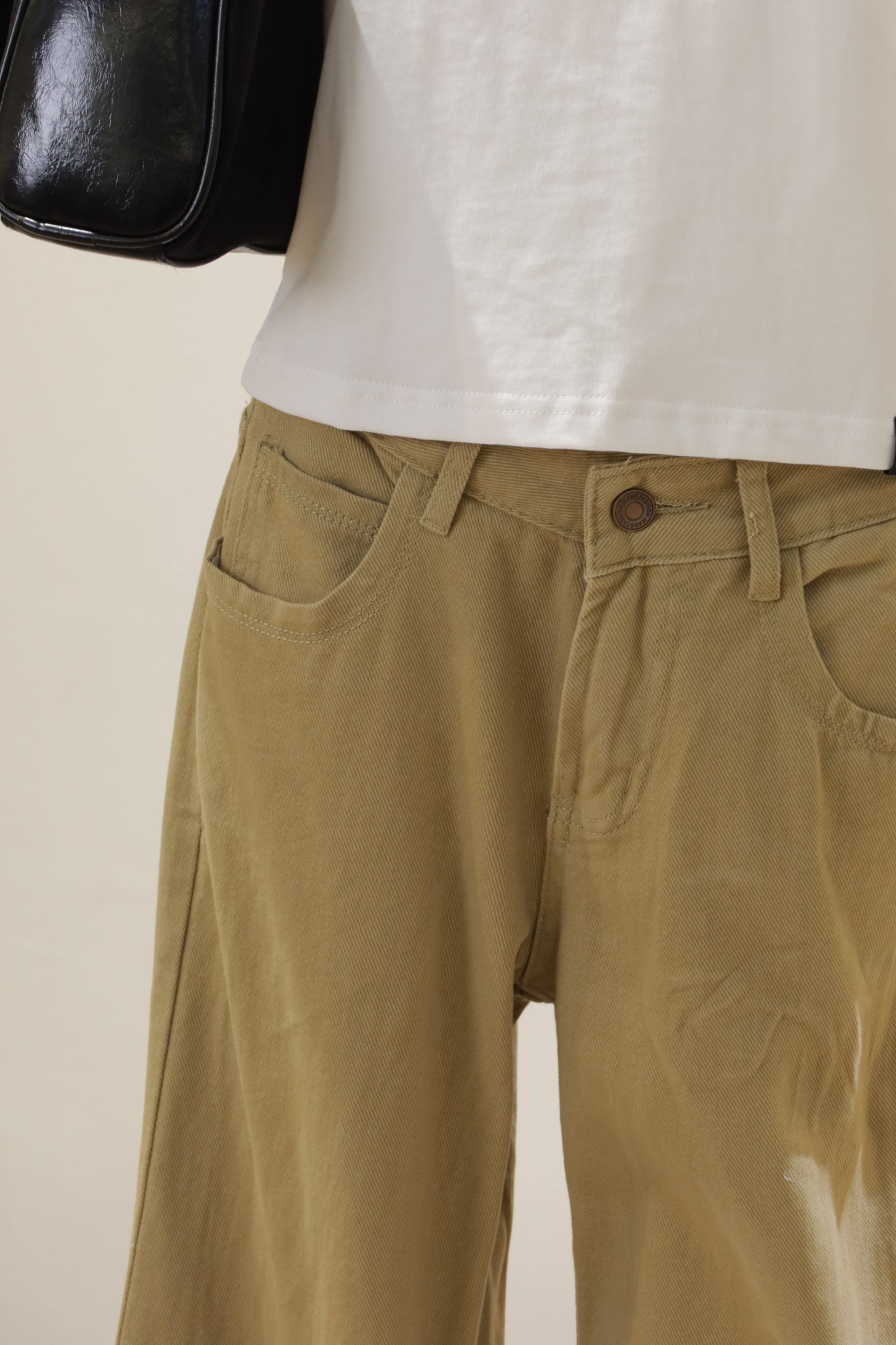 Brown denim jeans