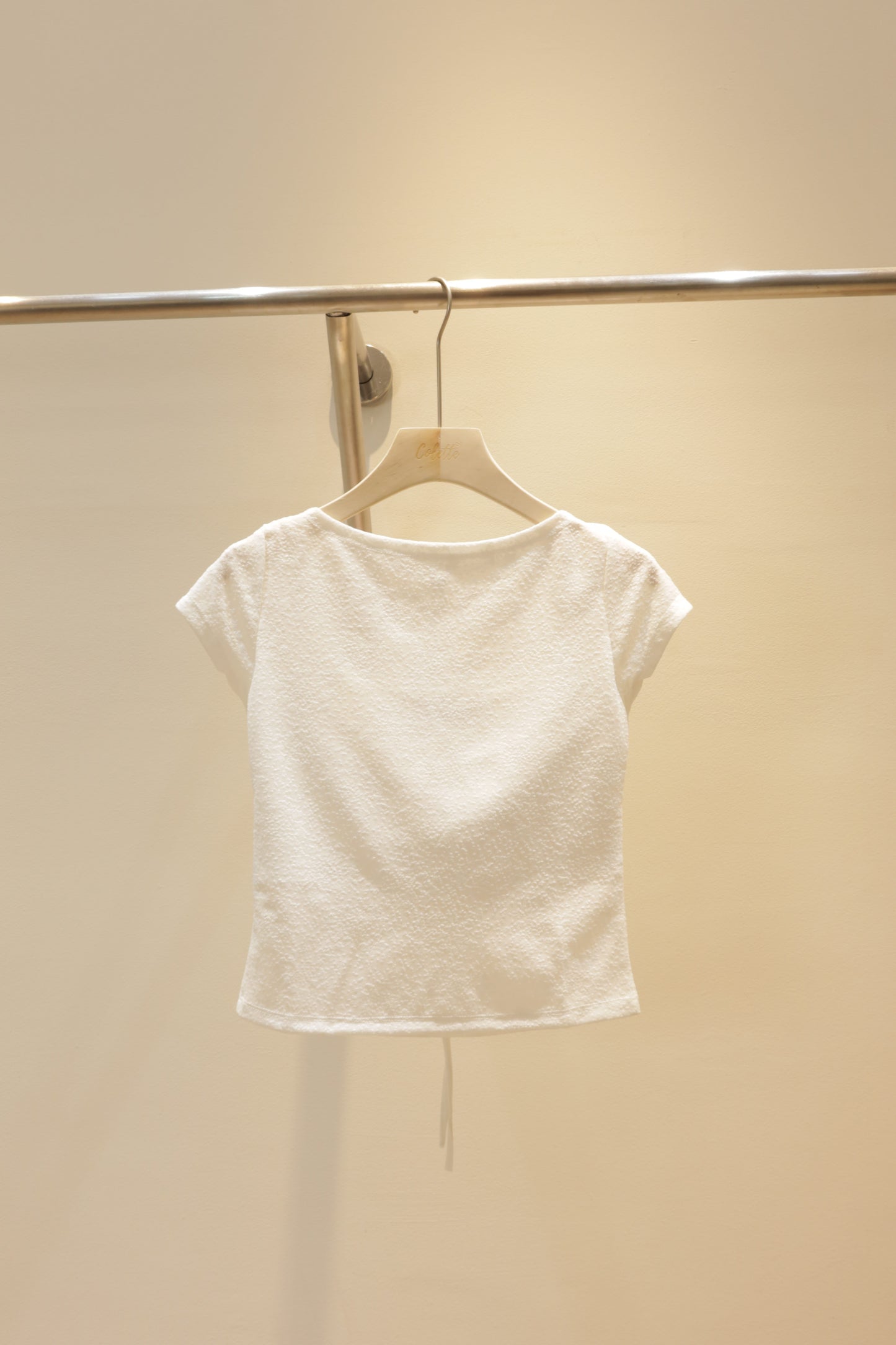 Back cut white top