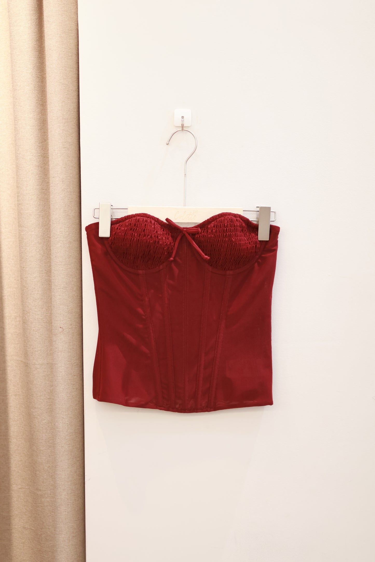 Edikted Guinivere Smocked Strapless Corse