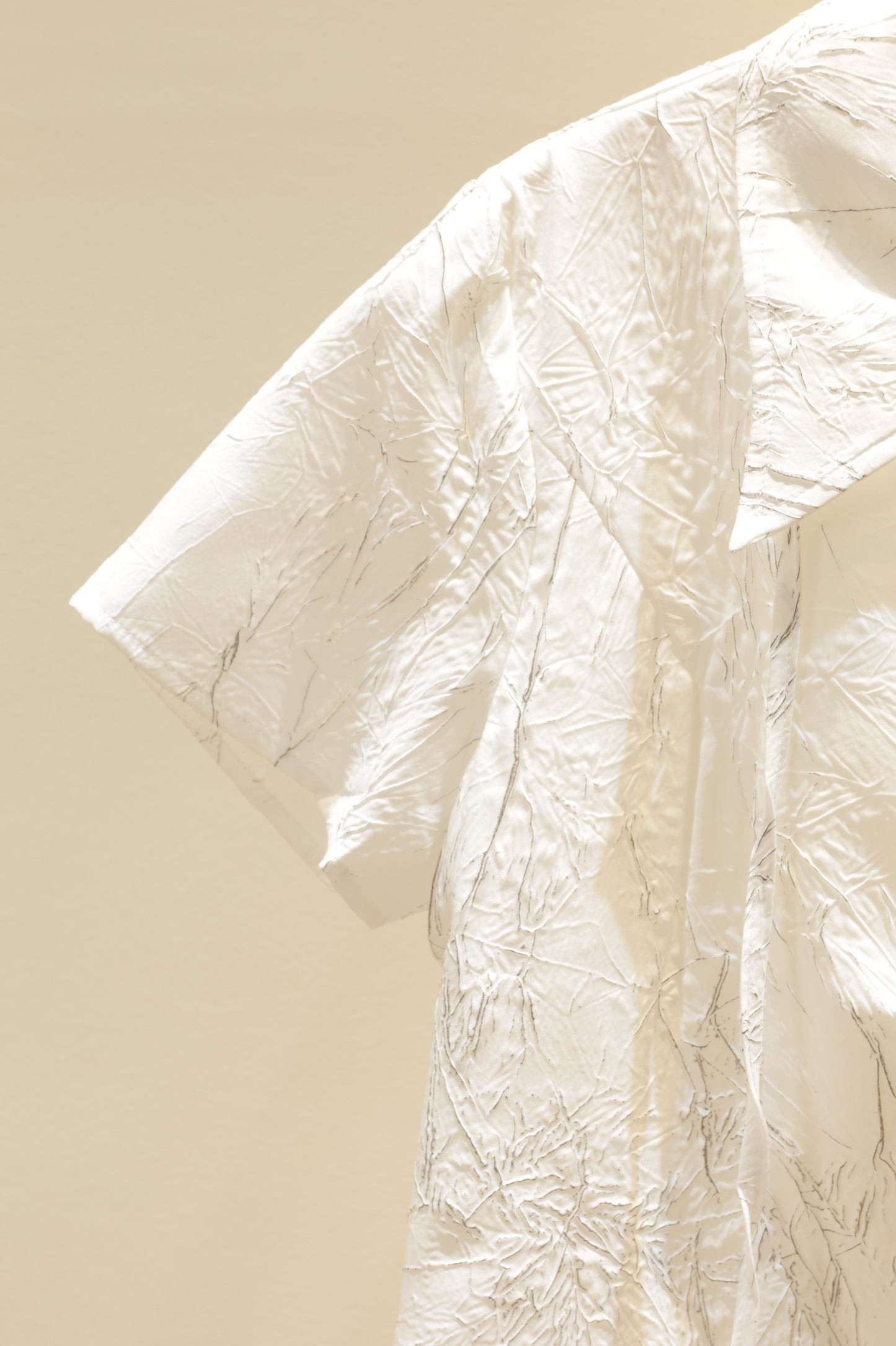 Marbled doubled zippered short sleeve