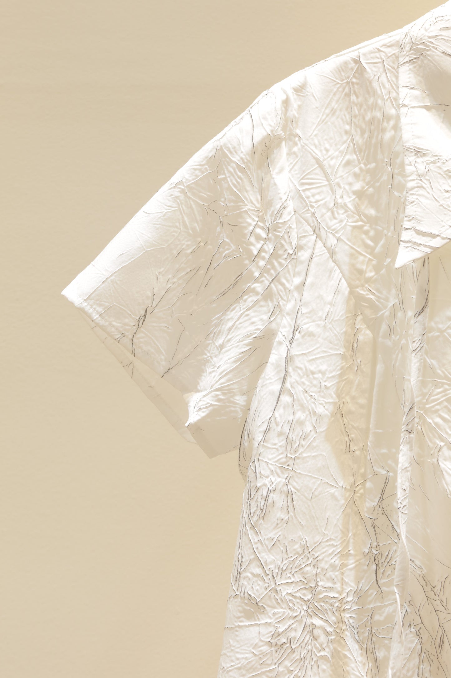 Marbled doubled zippered short sleeve