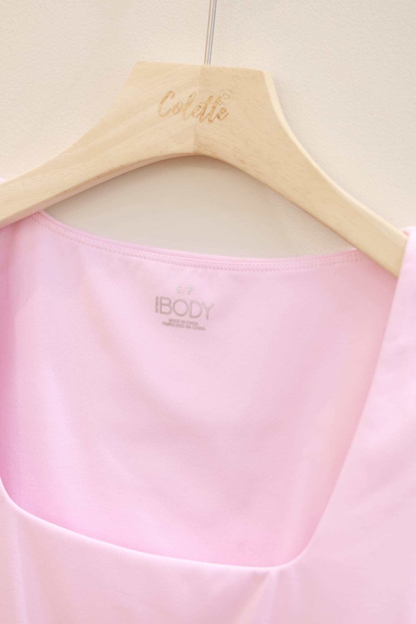 COTTON ON BABY PINK SQUARE NECK TOP