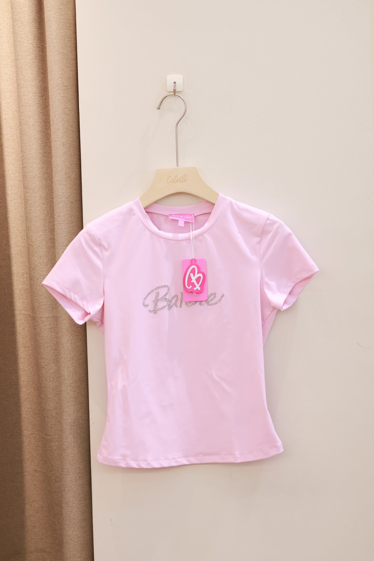 Edikted Barbie™ Rhinestone T Shirt