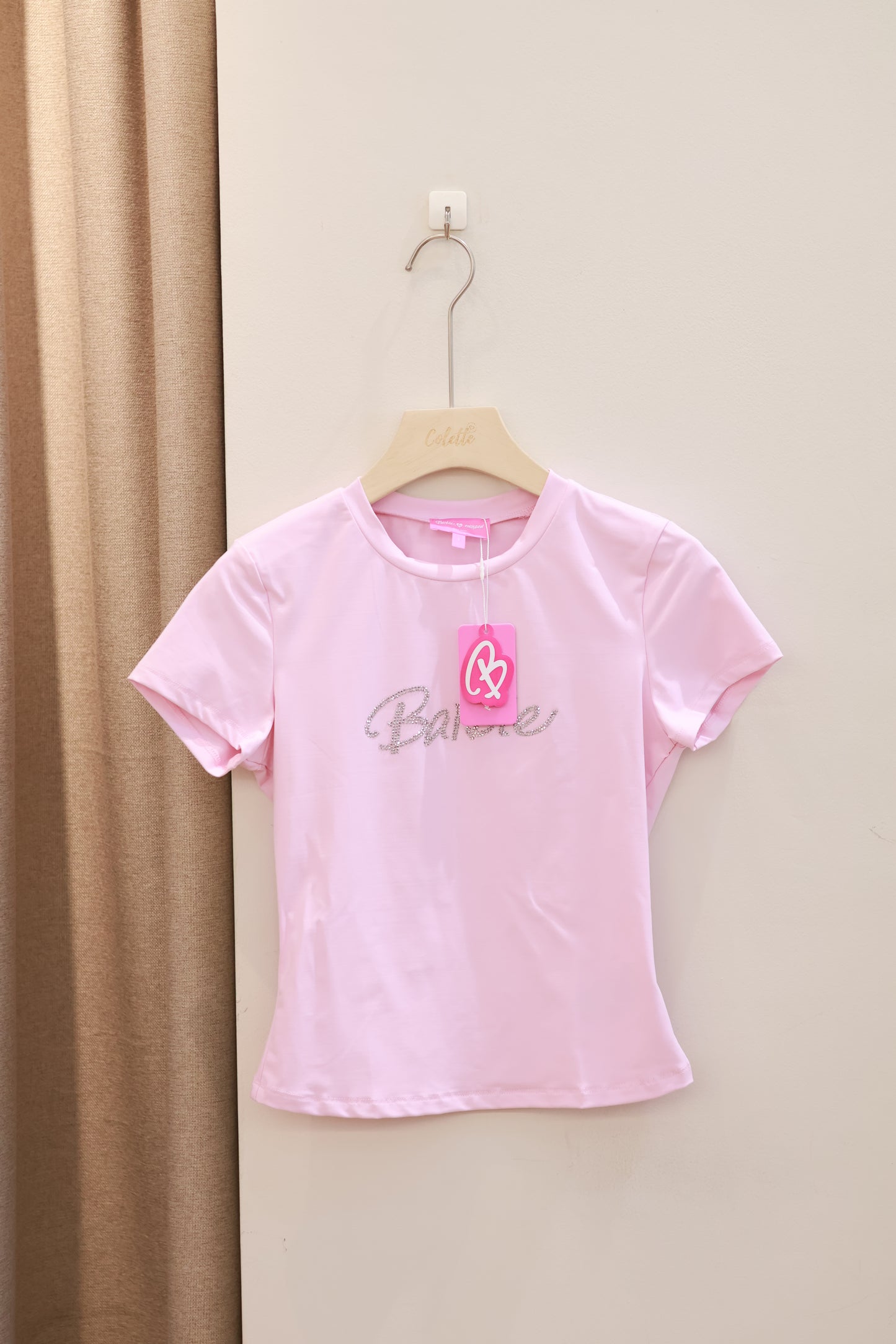 Edikted Barbie™ Rhinestone T Shirt