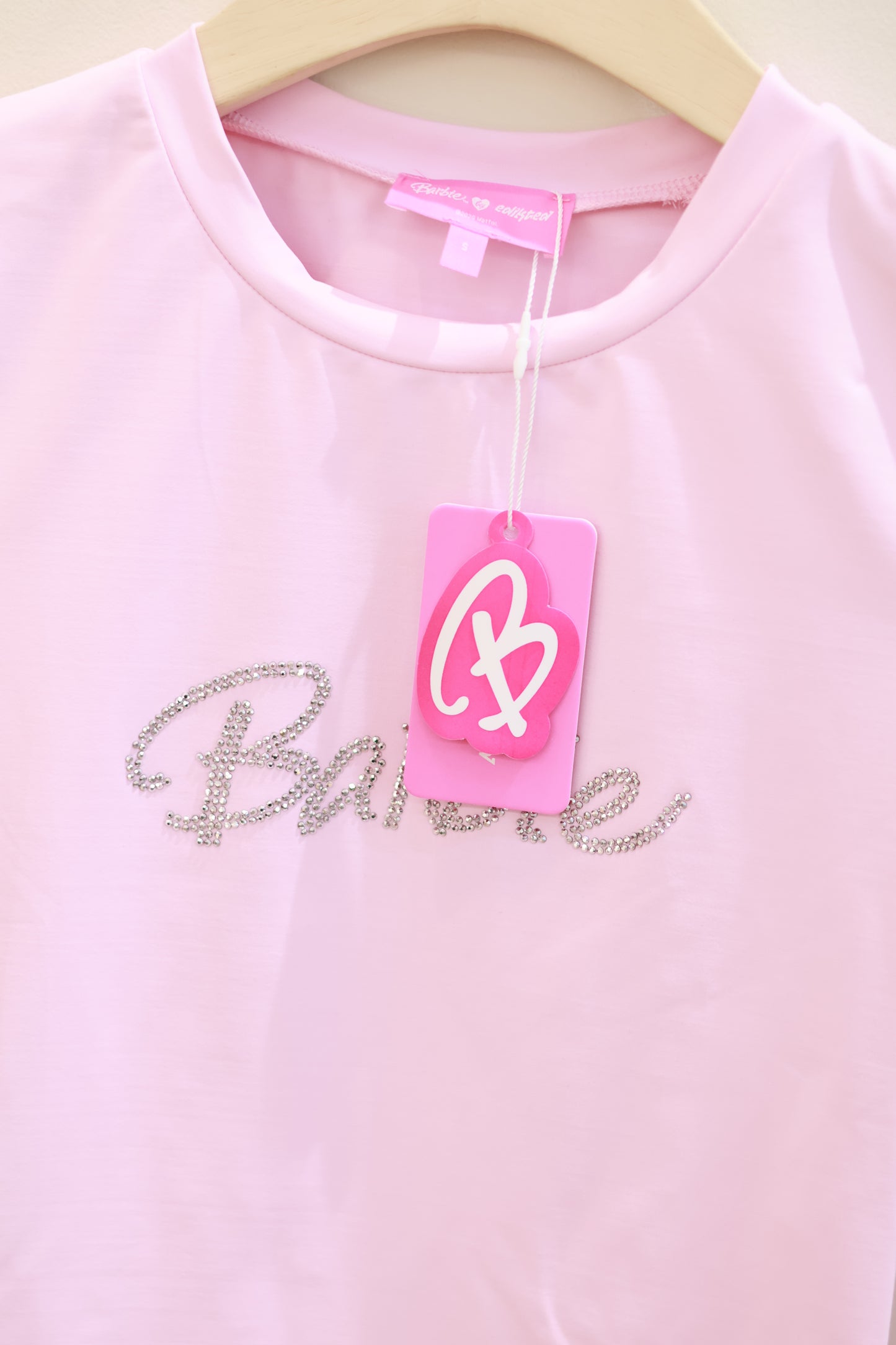 Edikted Barbie™ Rhinestone T Shirt