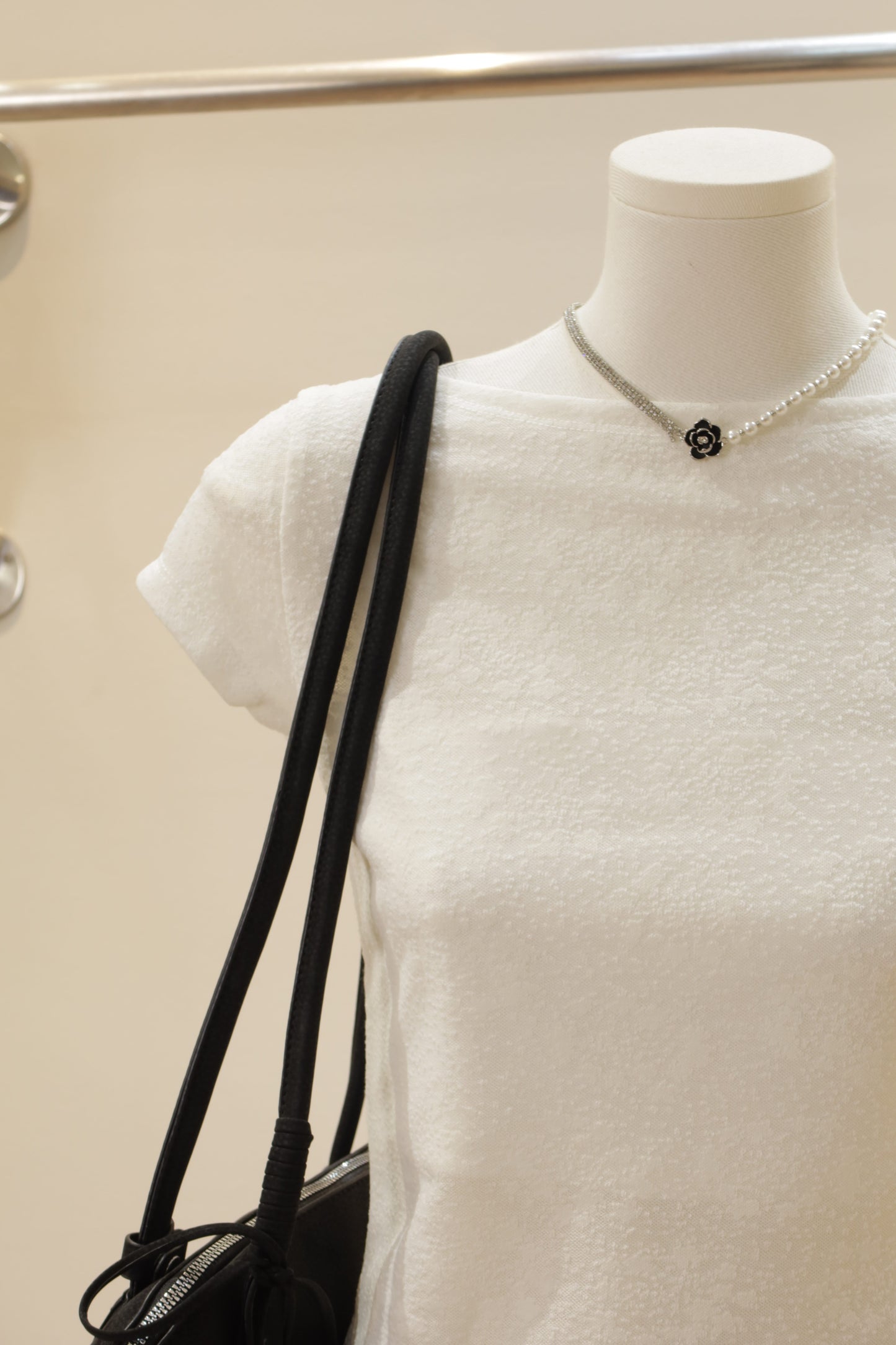 Back cut white top