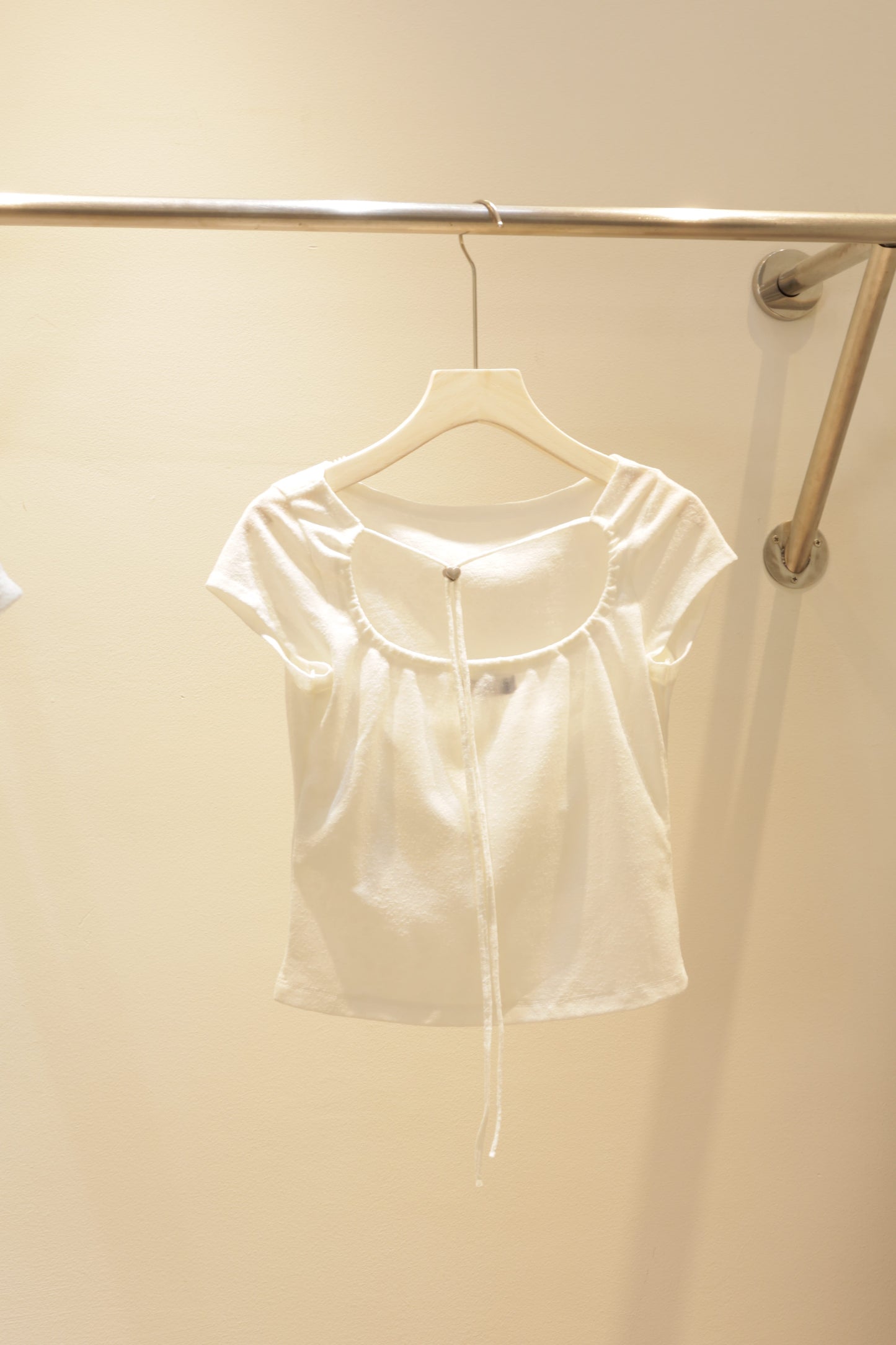 Back cut white top