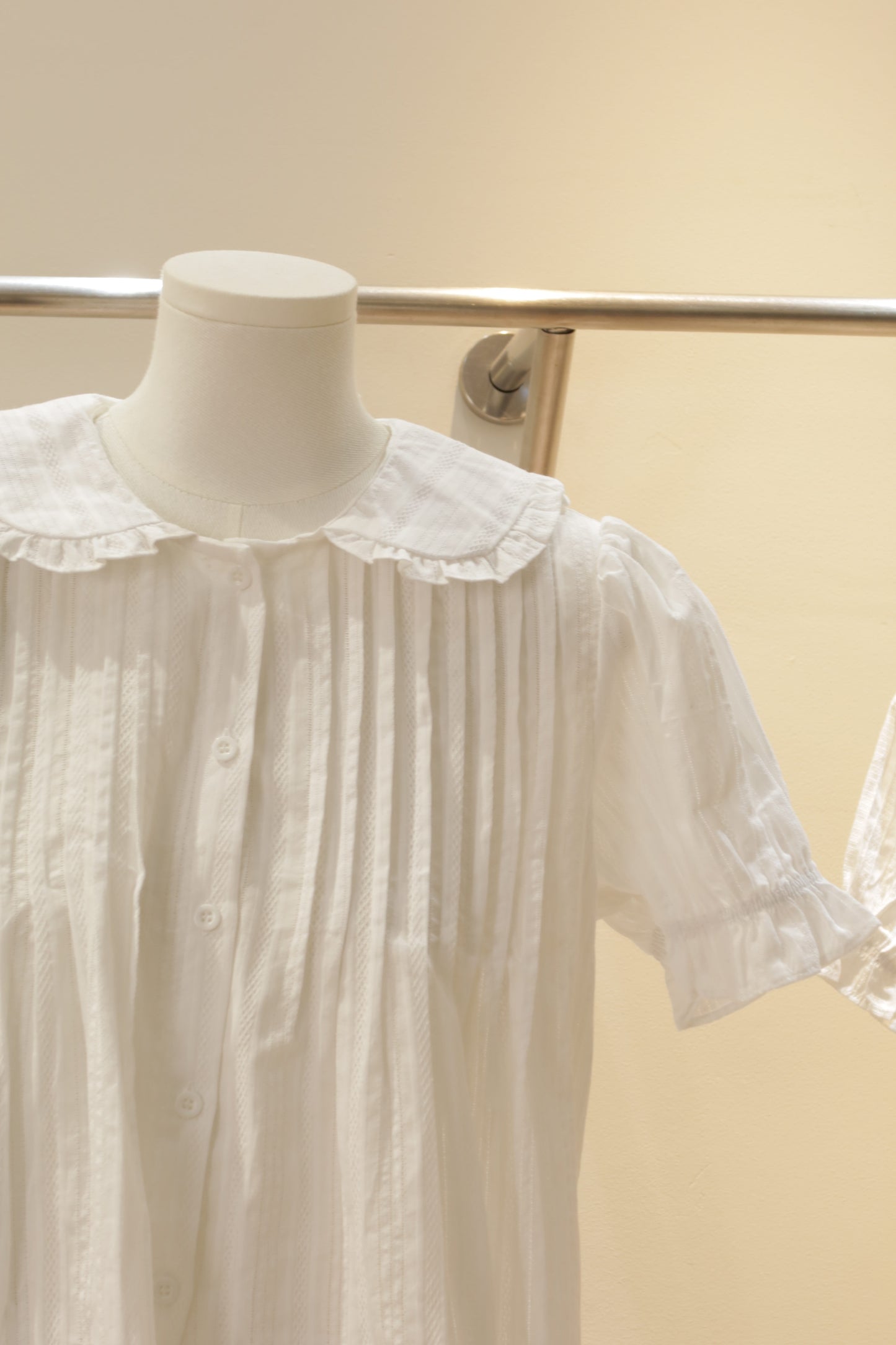 Flowy white babydoll top