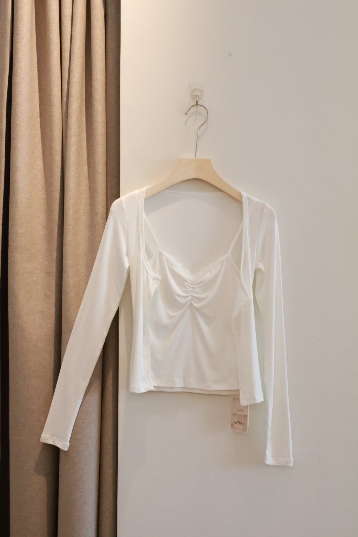 AUD  Two-Piece Long Sleeve Lace Top