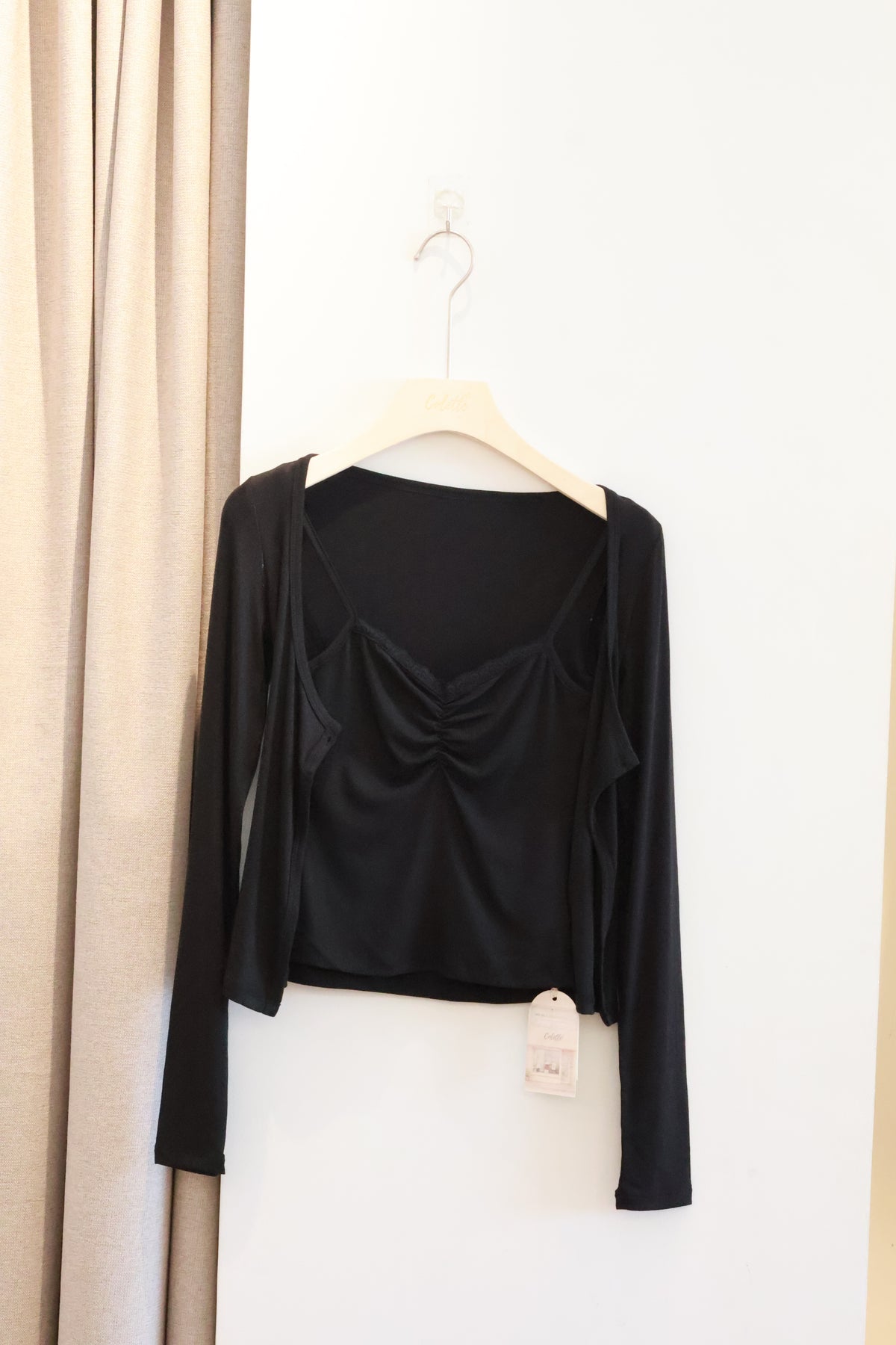 AUD  Two-Piece Long Sleeve Lace Top